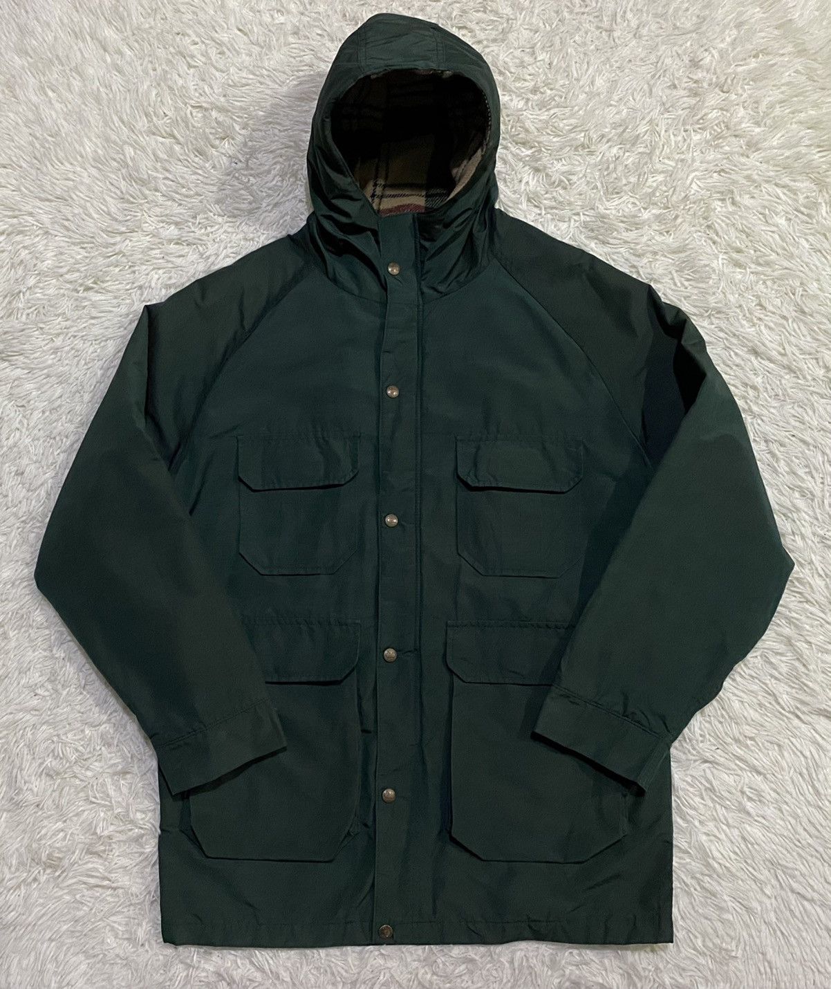 Vintage Vintage Woolrich Wool Checked Lined Parka Jacket Size US M / EU 48-50 / 2 - 5 Thumbnail