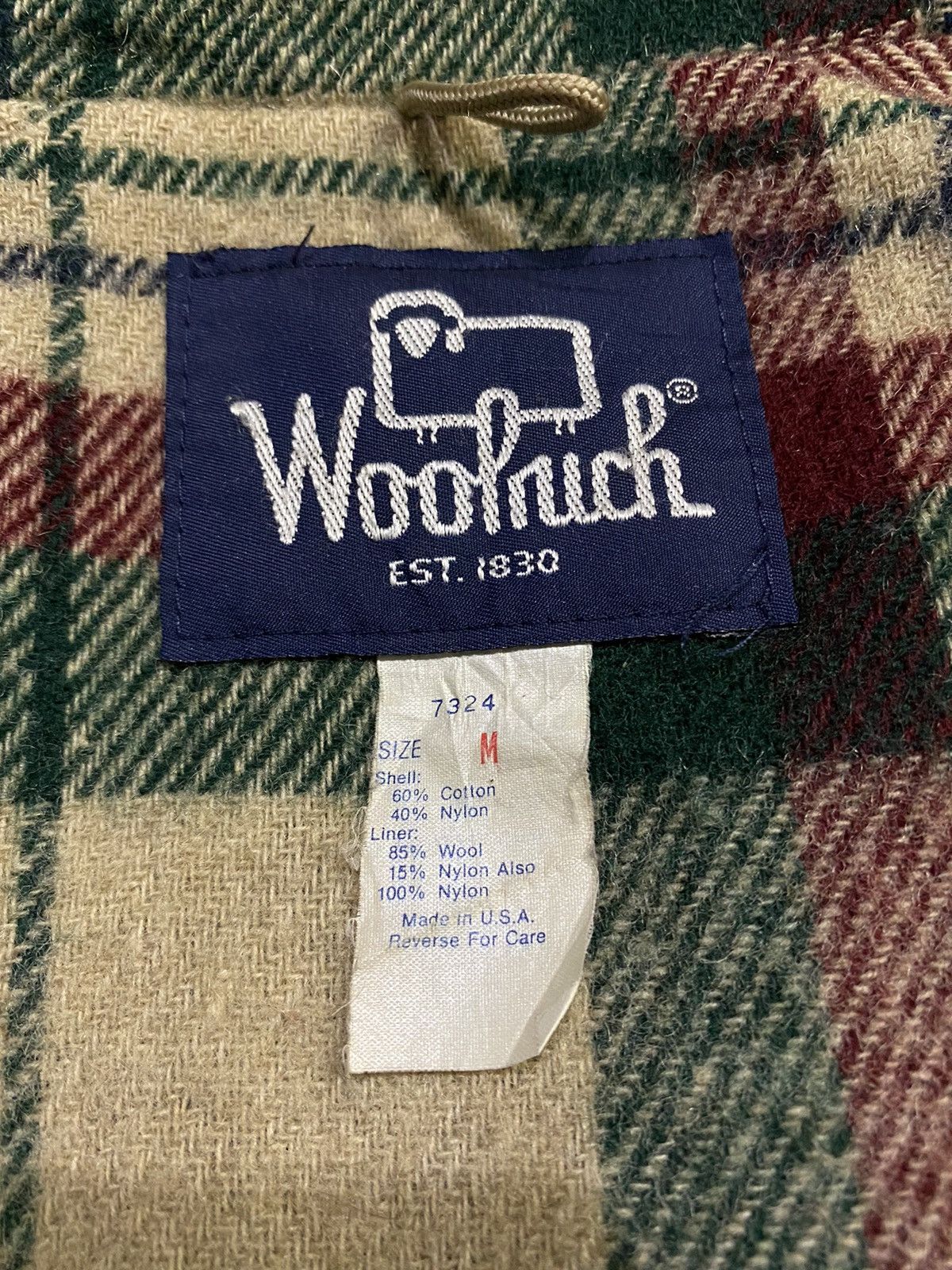Vintage Vintage Woolrich Wool Checked Lined Parka Jacket Size US M / EU 48-50 / 2 - 14 Thumbnail