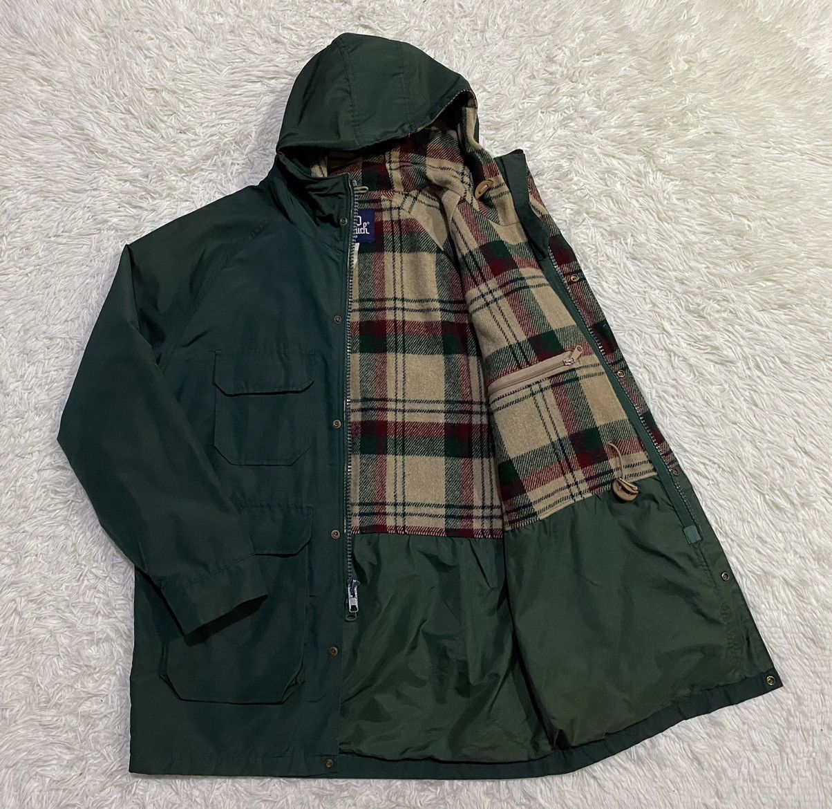 Vintage Vintage Woolrich Wool Checked Lined Parka Jacket Size US M / EU 48-50 / 2 - 11 Thumbnail
