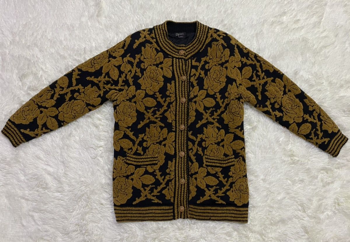 Japanese Brand Designer Label Ichioku Tapestry Floral Button Up Sweater Size US M / EU 48-50 / 2 - 3 Thumbnail