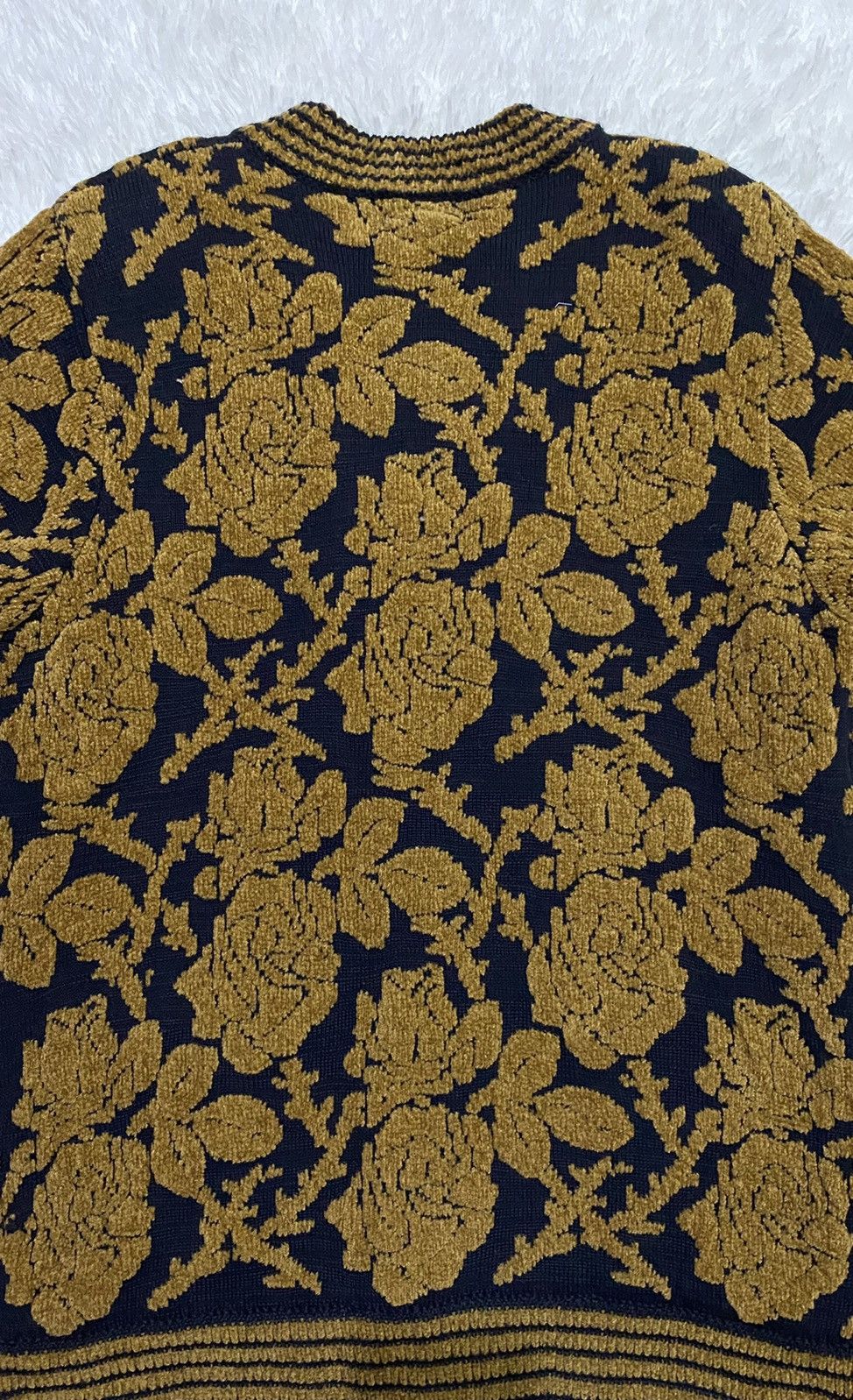 Japanese Brand Designer Label Ichioku Tapestry Floral Button Up Sweater Size US M / EU 48-50 / 2 - 8 Thumbnail