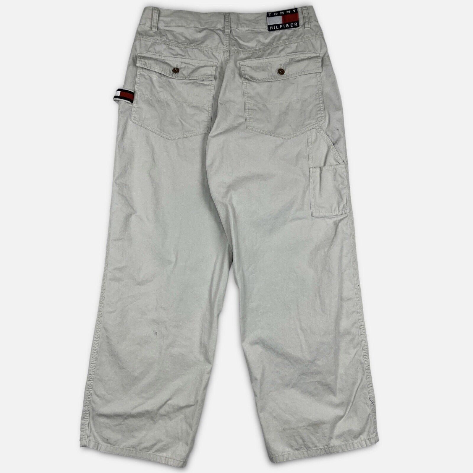 Vintage Tommy Hilfiger Baggy Carpenter Pants 36x31 Skate Grunge Flag