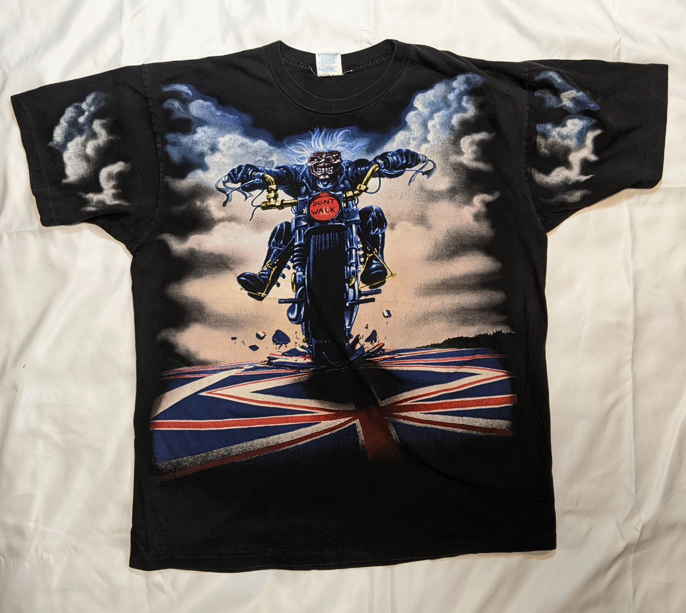 Iron Maiden Vintage 90s Iron Maiden Don't Walk Graphic Tee | Grailed