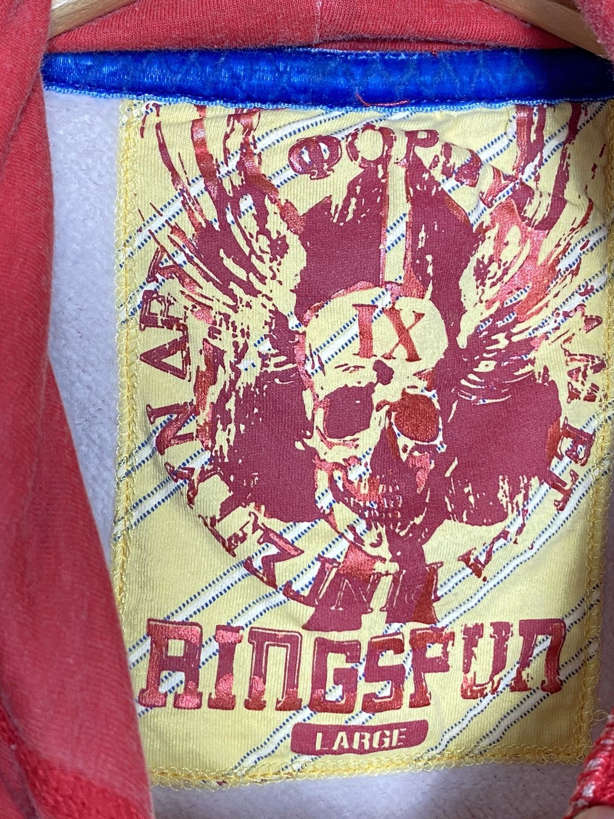 Ringspun Vintage Ringspun Skulls Bull Hoodies Size US L / EU 52-54 / 3 - 4 Thumbnail