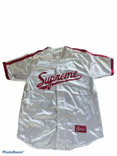 RARE Large 2019 SUPREME LOVE HATE BASEBALL JERSEY DS RED FW19