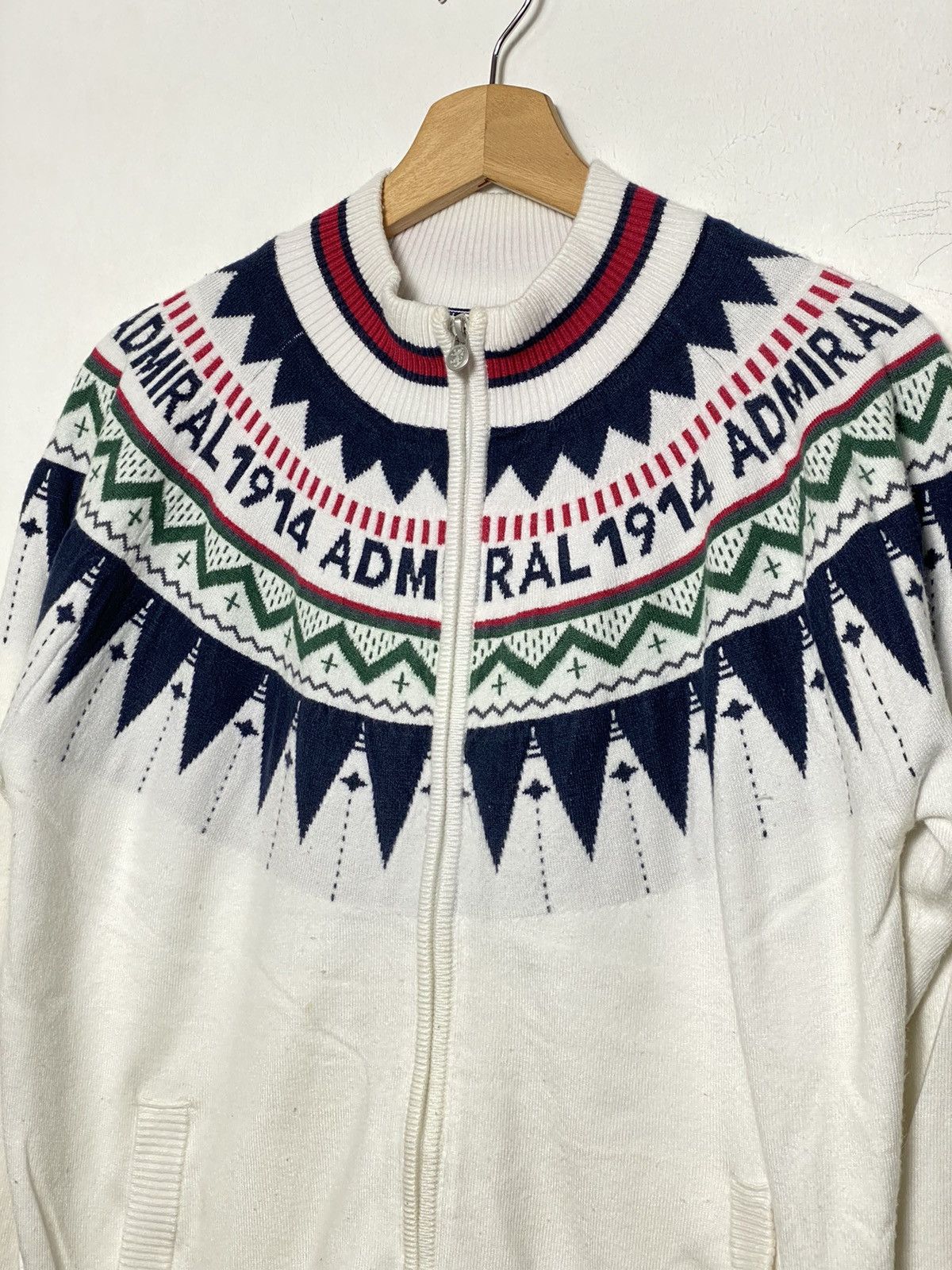 Japanese Brand Vintage Admiral England Knit Sweater Size US M / EU 48-50 / 2 - 2 Thumbnail