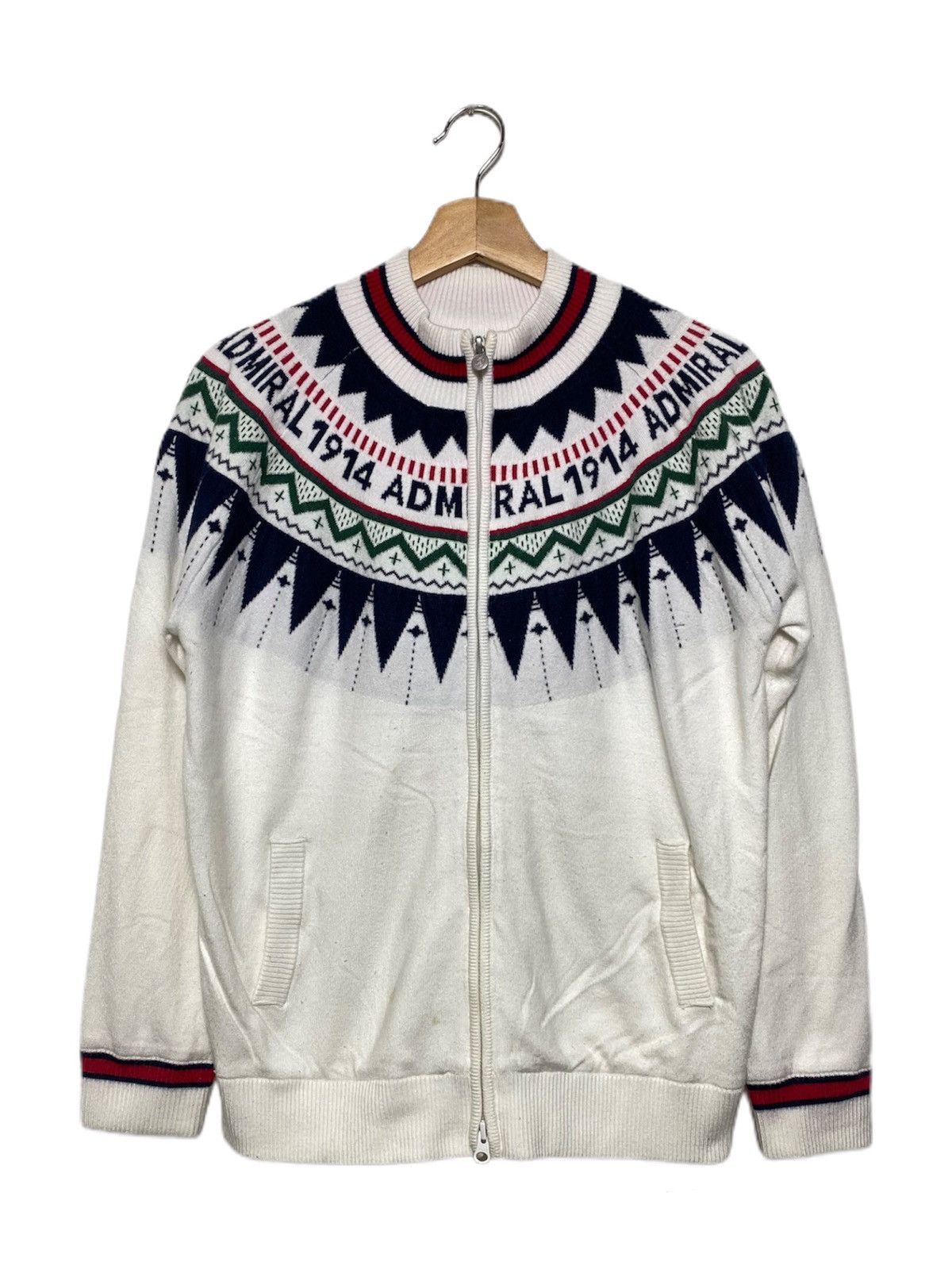 Japanese Brand Vintage Admiral England Knit Sweater Size US M / EU 48-50 / 2 - 1 Thumbnail