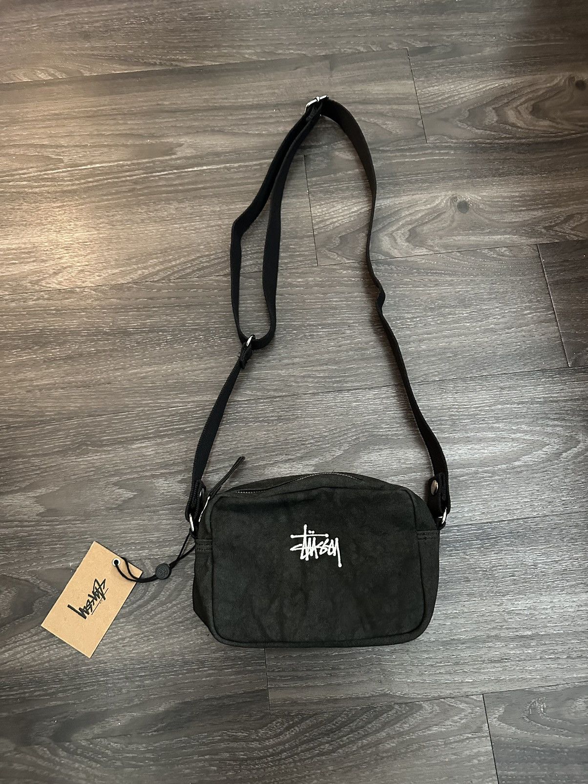 Stussy Stussy Canvas Side Pouch Black New | Grailed