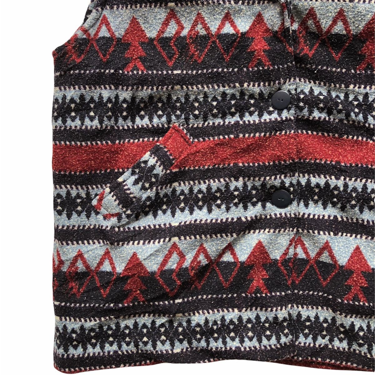Native Vintage 80's Vest Navajo Native Shawl Collar Size US XXL / EU 58 / 5 - 4 Thumbnail