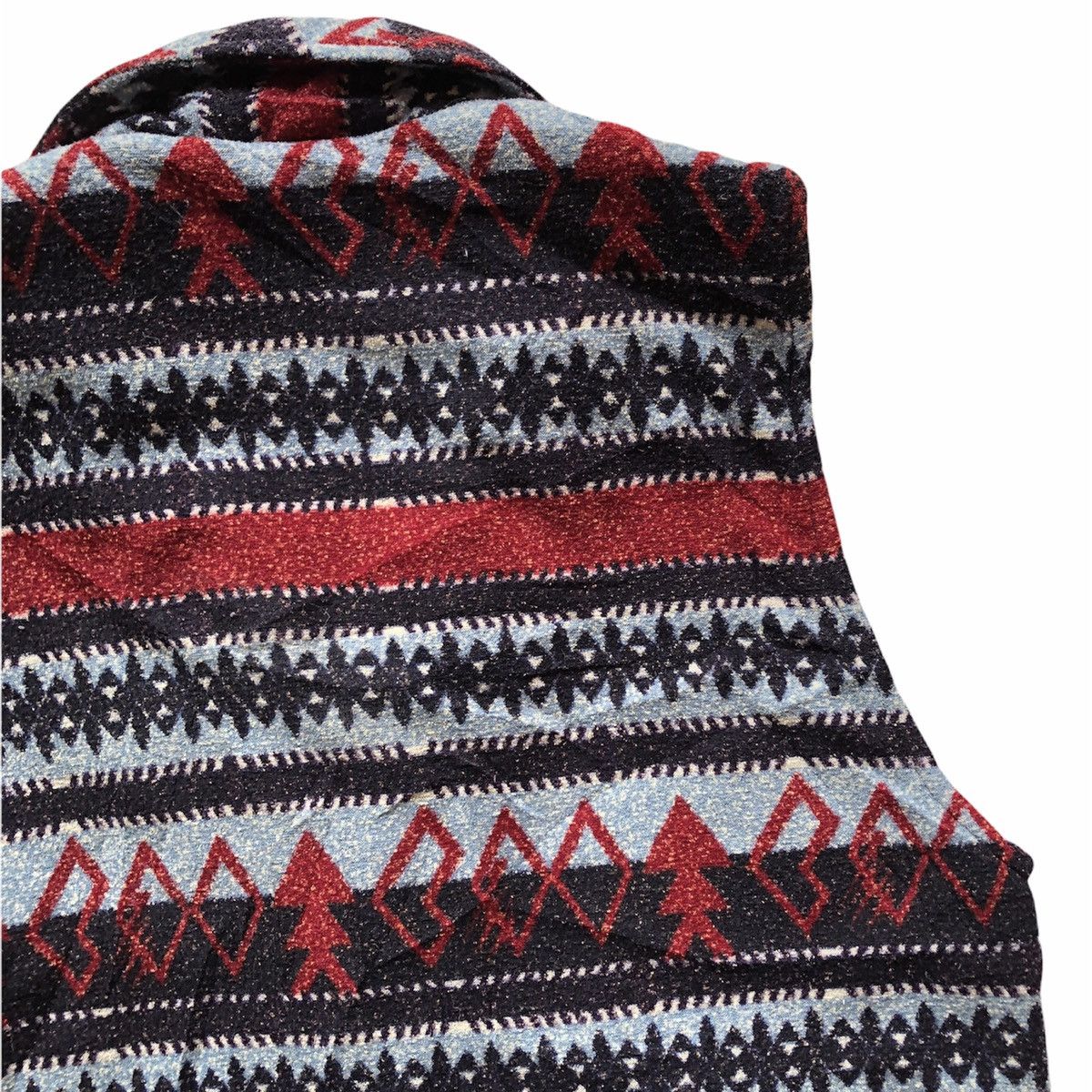 Native Vintage 80's Vest Navajo Native Shawl Collar Size US XXL / EU 58 / 5 - 7 Thumbnail