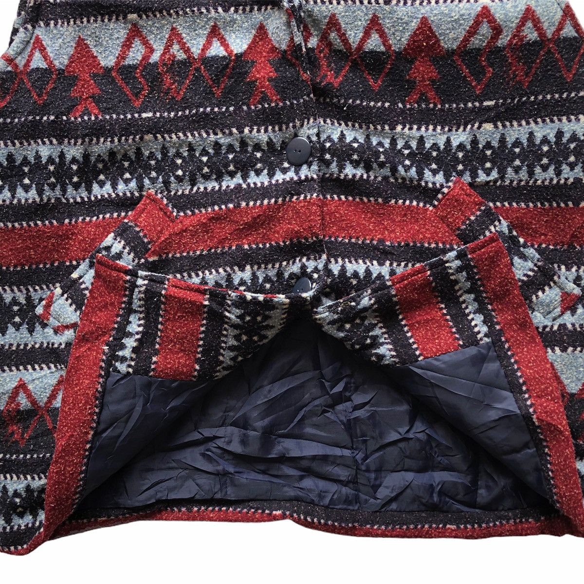 Native Vintage 80's Vest Navajo Native Shawl Collar Size US XXL / EU 58 / 5 - 5 Thumbnail