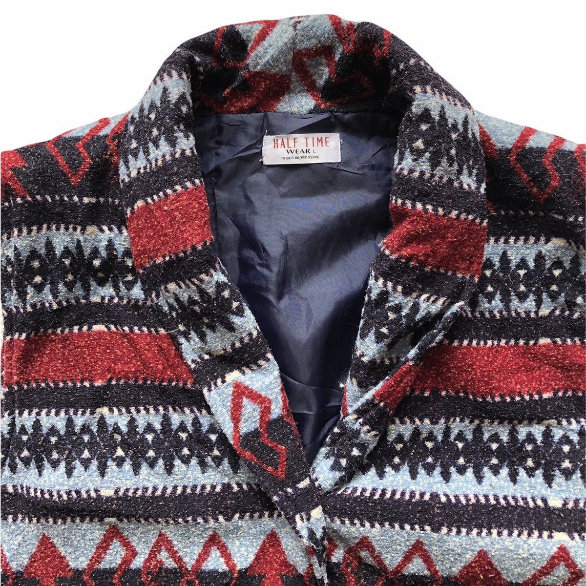 Native Vintage 80's Vest Navajo Native Shawl Collar Size US XXL / EU 58 / 5 - 2 Thumbnail