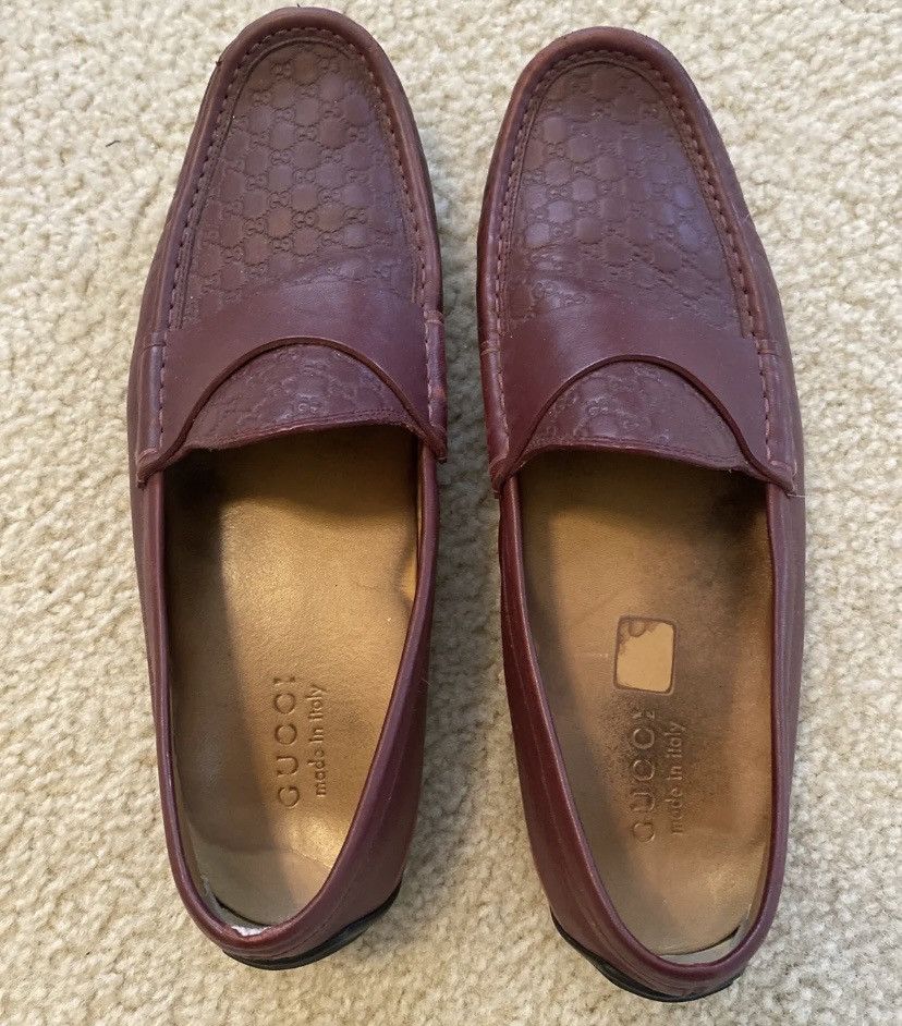 Gucci Gucci Double G Embossed Monogram Driving Loafers | Grailed display picture 1