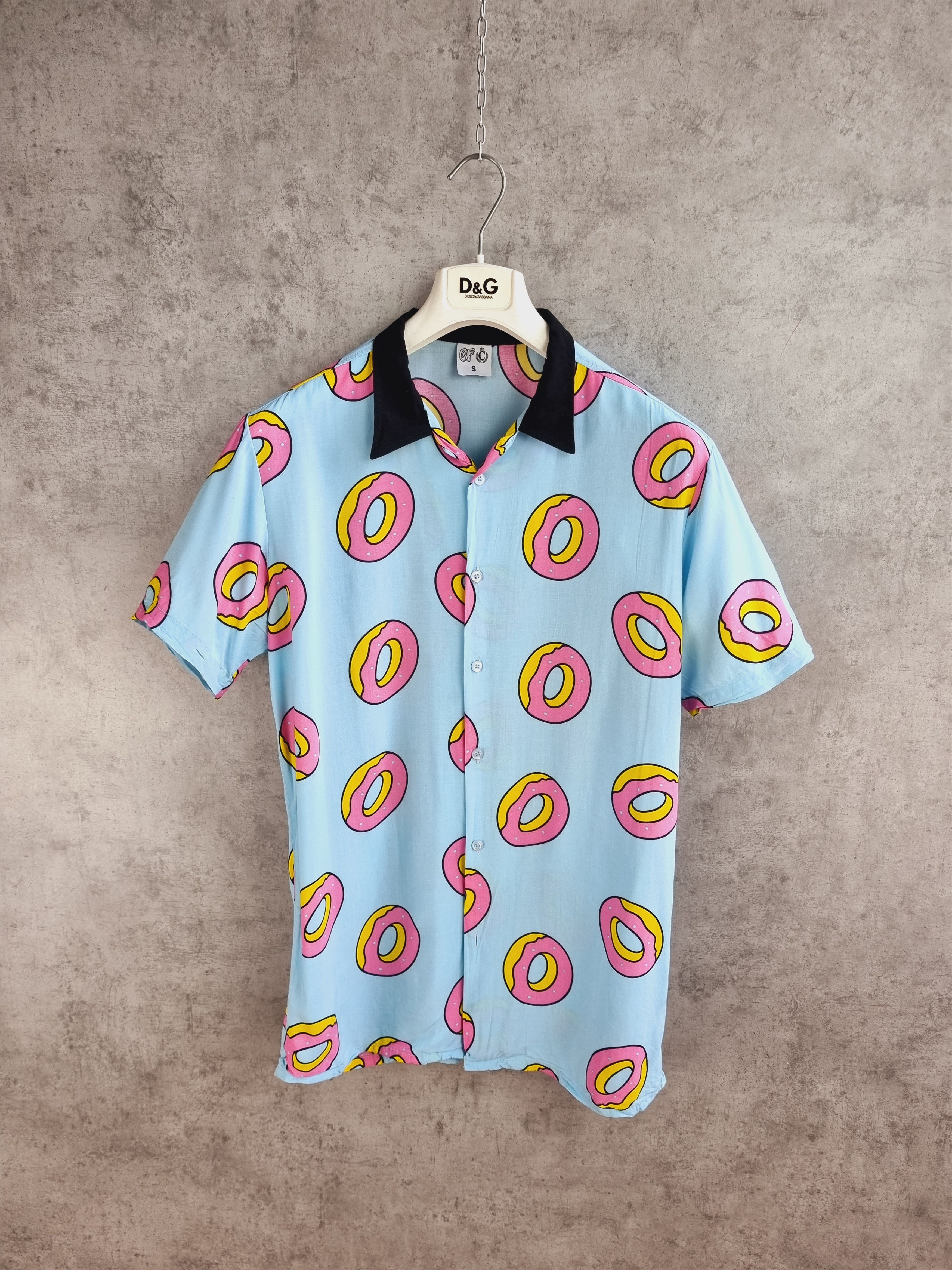 Golf Wang × Odd Future × Tyler The Creator Rare GOLF WANG Rayon Donuts Shirt Tyler OFWGKTA Size US S / EU 44-46 / 1 - 2 Thumbnail