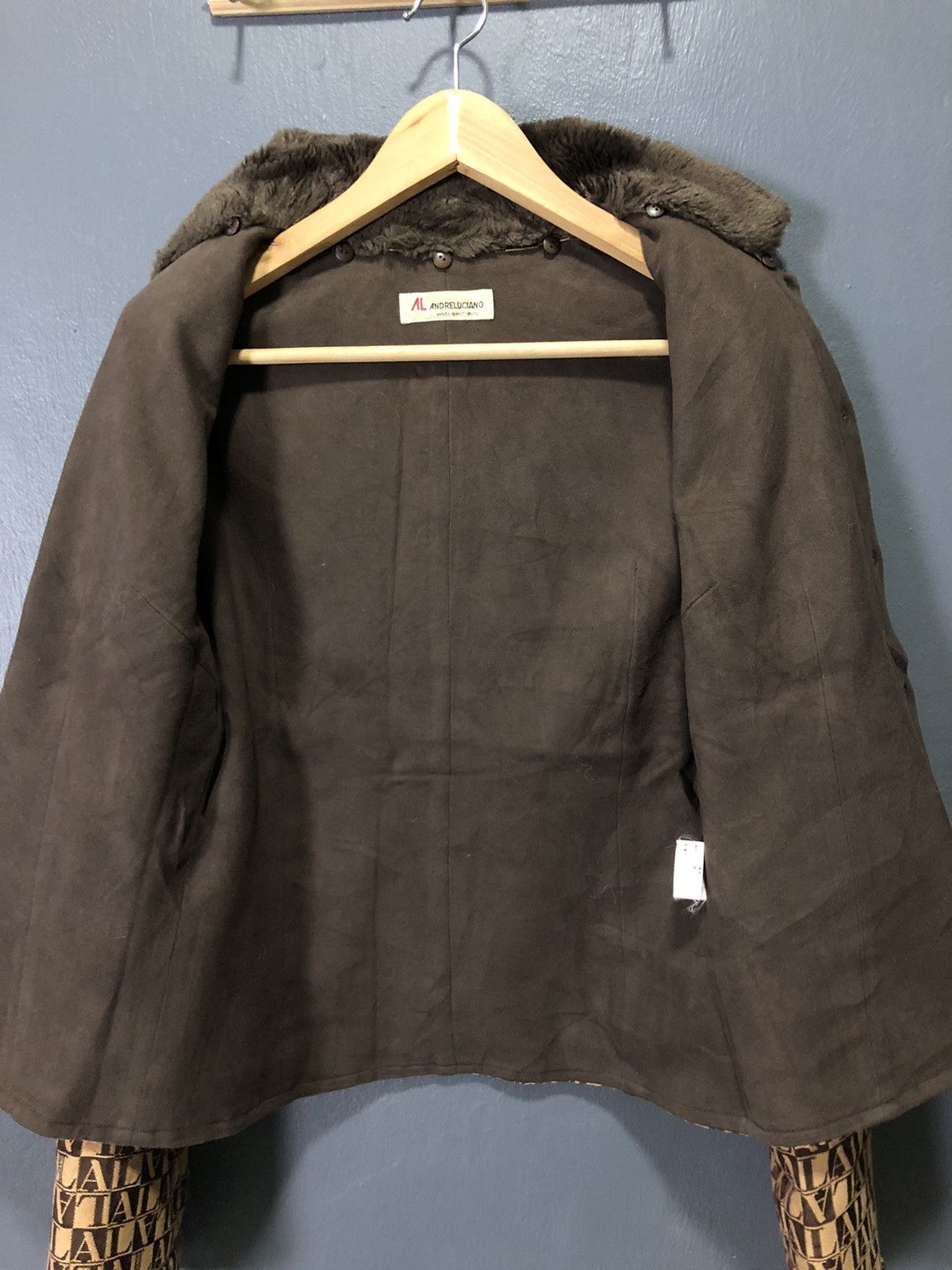 Andreluciano RARE🔥 VINTAGE ANDRELUCIANO MONOGRAM JACKET Size S / US 4 / IT 40 - 5 Thumbnail