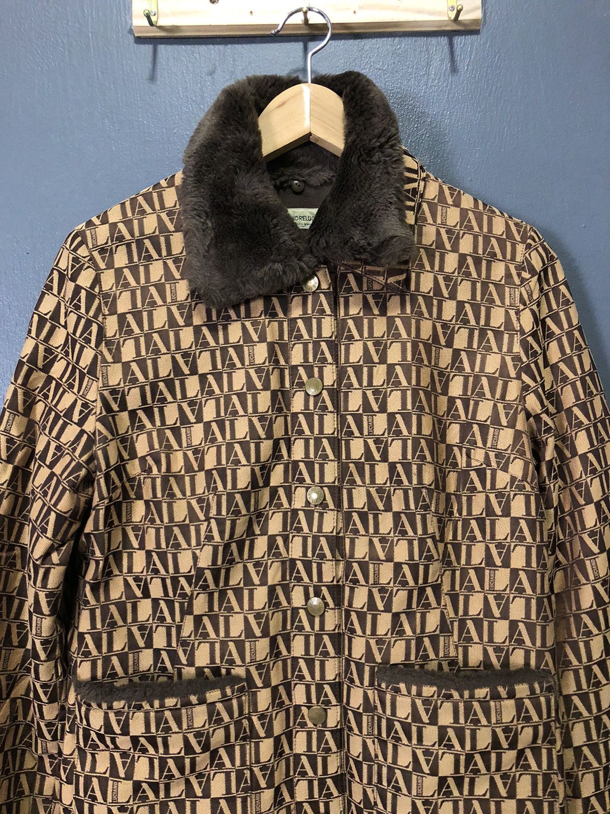 Andreluciano RARE🔥 VINTAGE ANDRELUCIANO MONOGRAM JACKET Size S / US 4 / IT 40 - 2 Thumbnail
