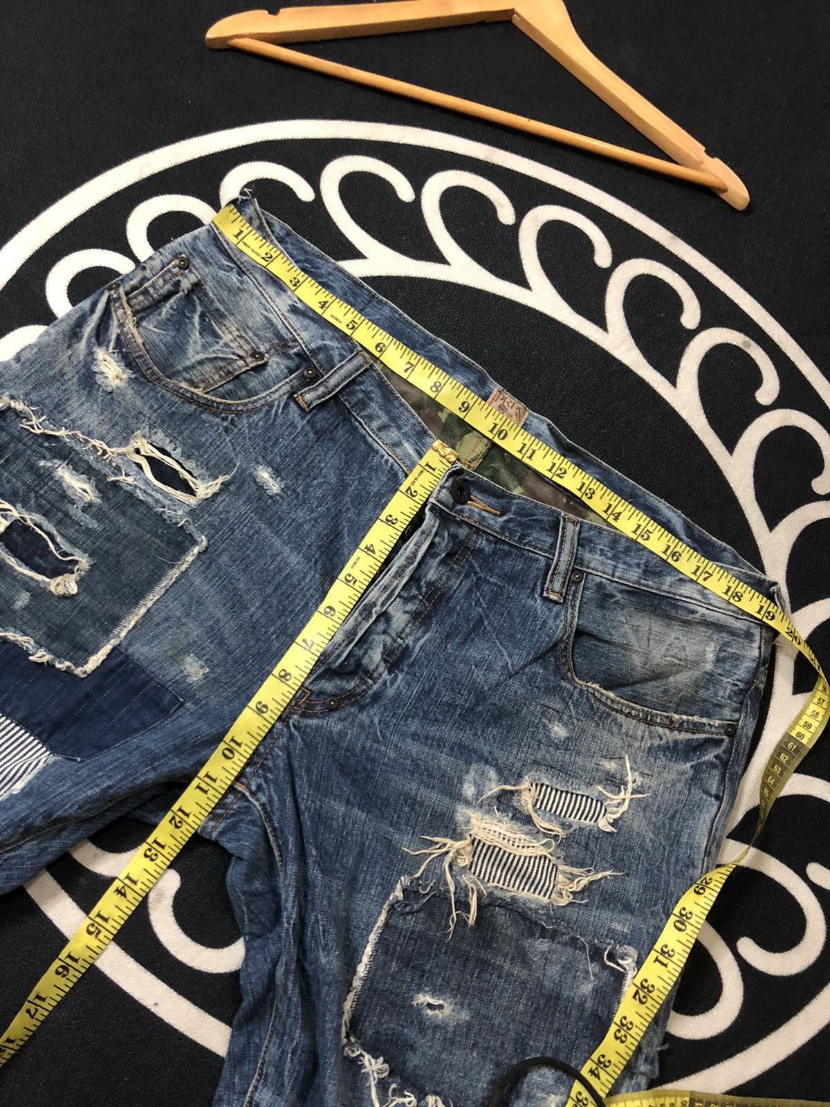 Prps CRAZY PRPS FALL ‘15 BORO PATCHWORK DISTRESSED DENIM Size US 38 / EU 54 - 20 Thumbnail