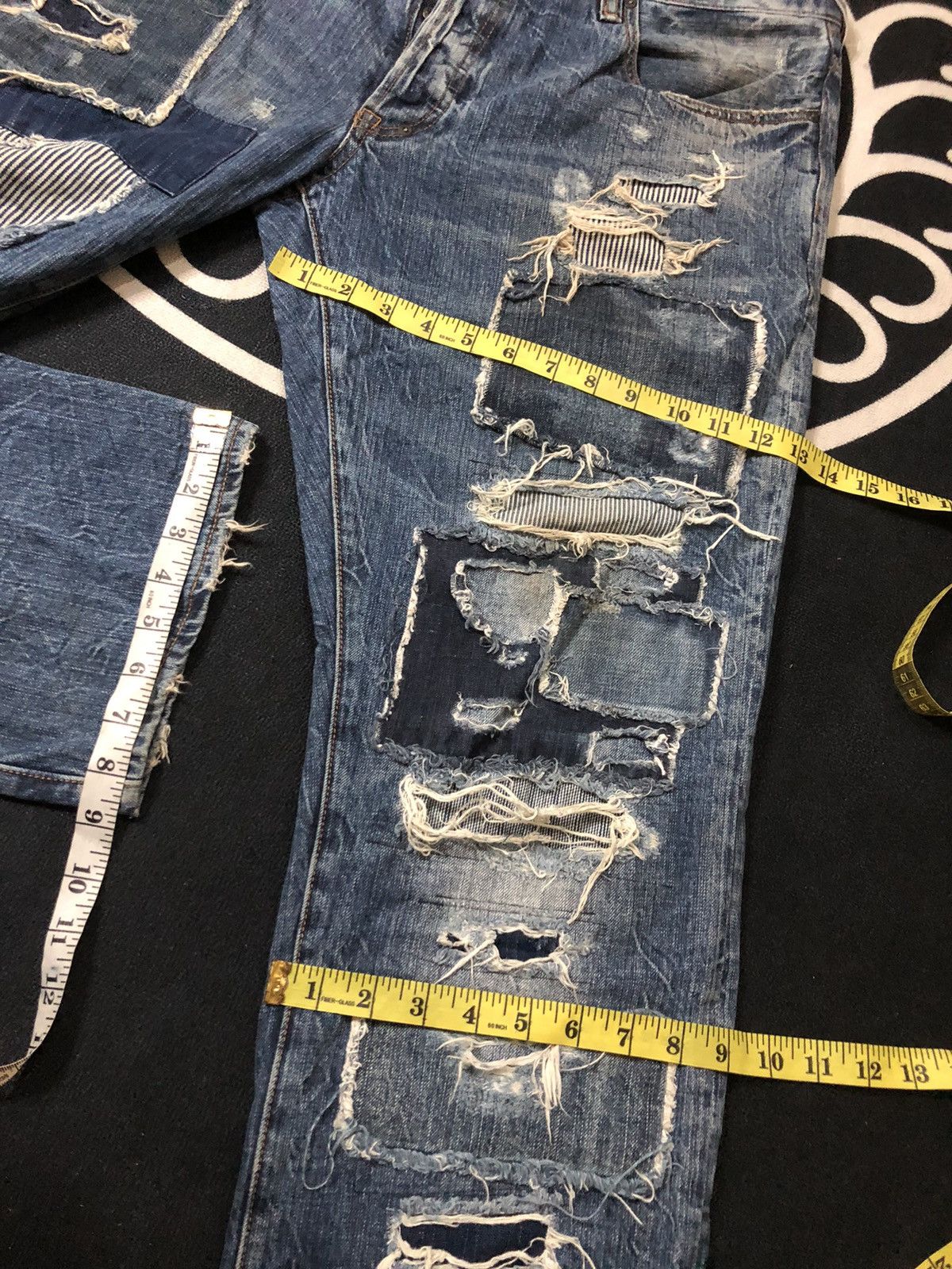 Prps CRAZY PRPS FALL ‘15 BORO PATCHWORK DISTRESSED DENIM Size US 38 / EU 54 - 21 Thumbnail