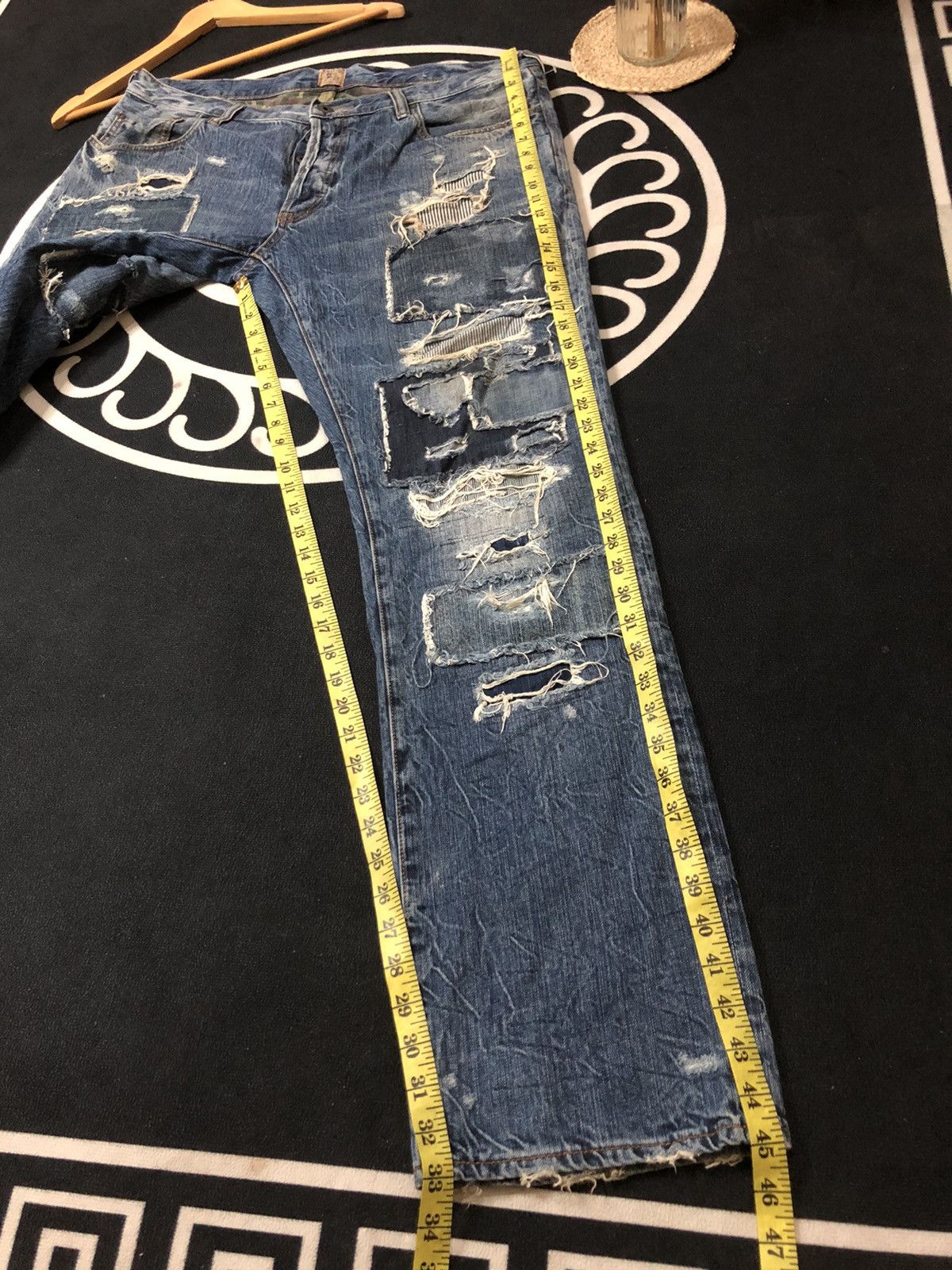 Prps CRAZY PRPS FALL ‘15 BORO PATCHWORK DISTRESSED DENIM Size US 38 / EU 54 - 22 Thumbnail