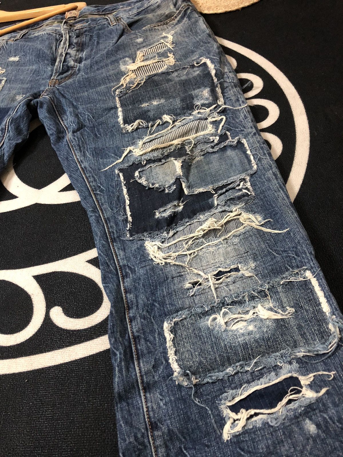 Prps CRAZY PRPS FALL ‘15 BORO PATCHWORK DISTRESSED DENIM Size US 38 / EU 54 - 8 Thumbnail