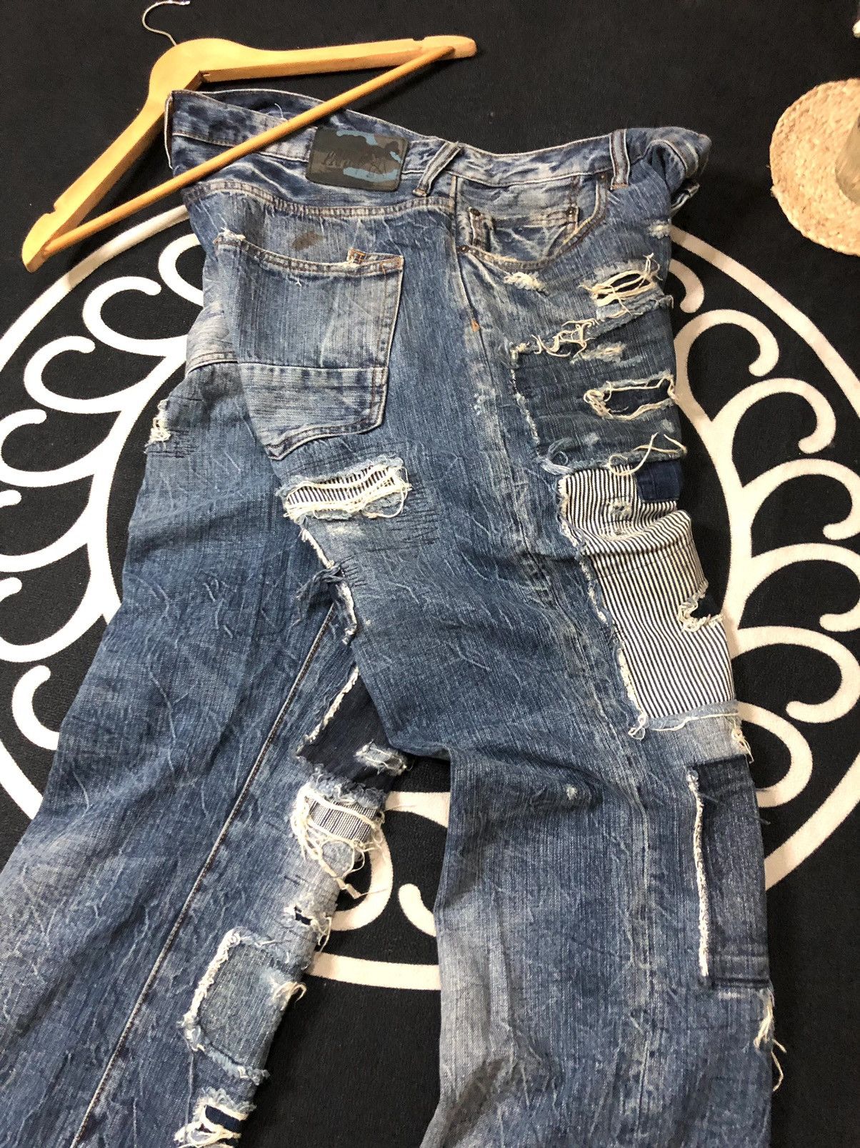 Prps CRAZY PRPS FALL ‘15 BORO PATCHWORK DISTRESSED DENIM Size US 38 / EU 54 - 3 Thumbnail