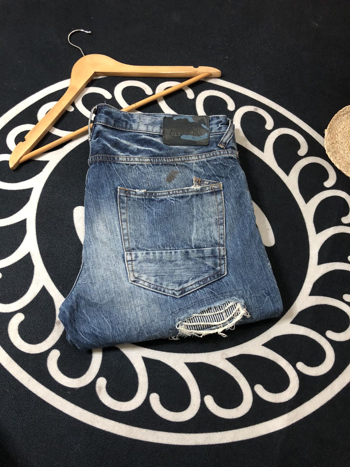 Prps CRAZY PRPS FALL ‘15 BORO PATCHWORK DISTRESSED DENIM Size US 38 / EU 54 - 23 Thumbnail
