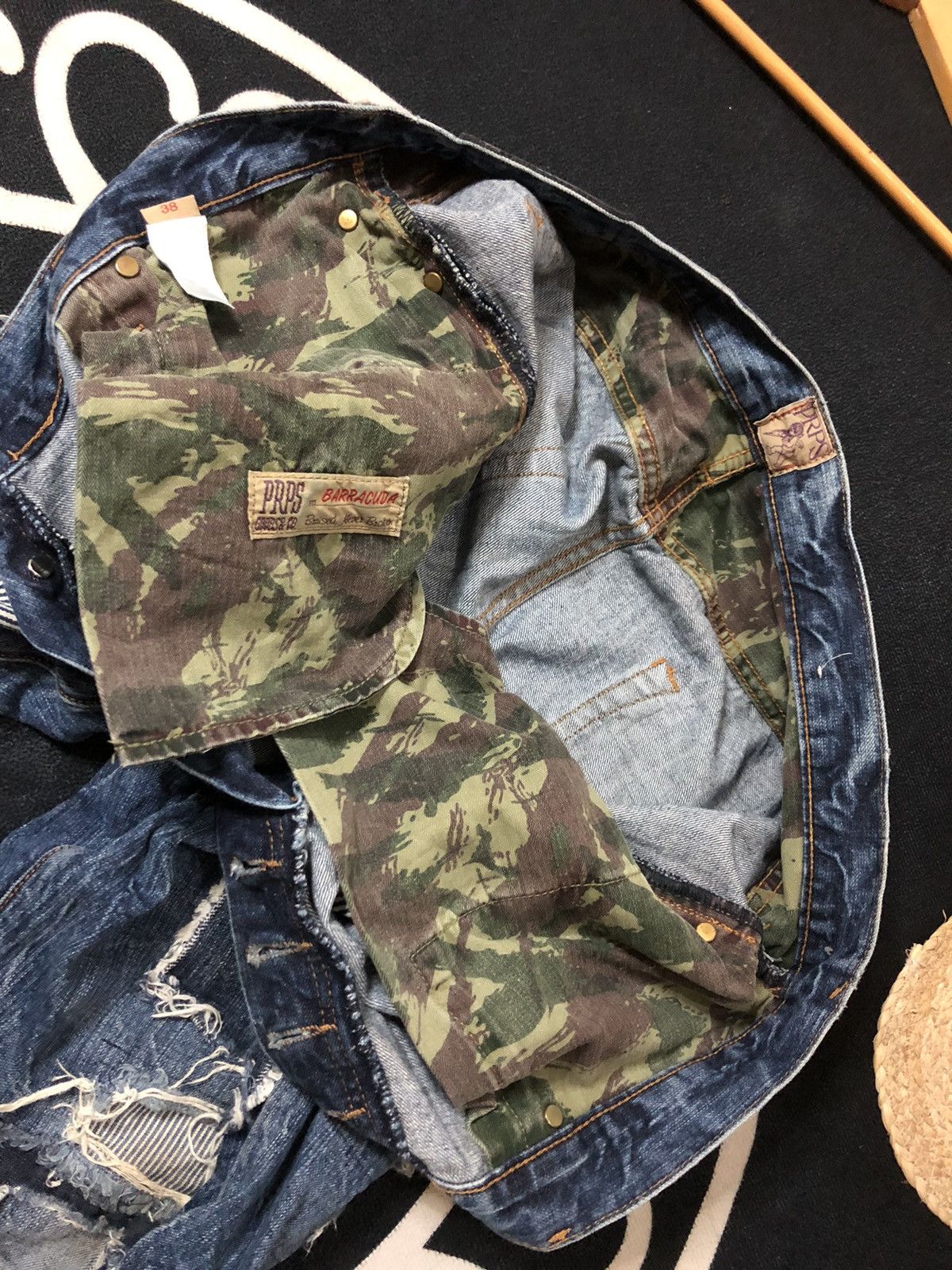Prps CRAZY PRPS FALL ‘15 BORO PATCHWORK DISTRESSED DENIM Size US 38 / EU 54 - 12 Thumbnail