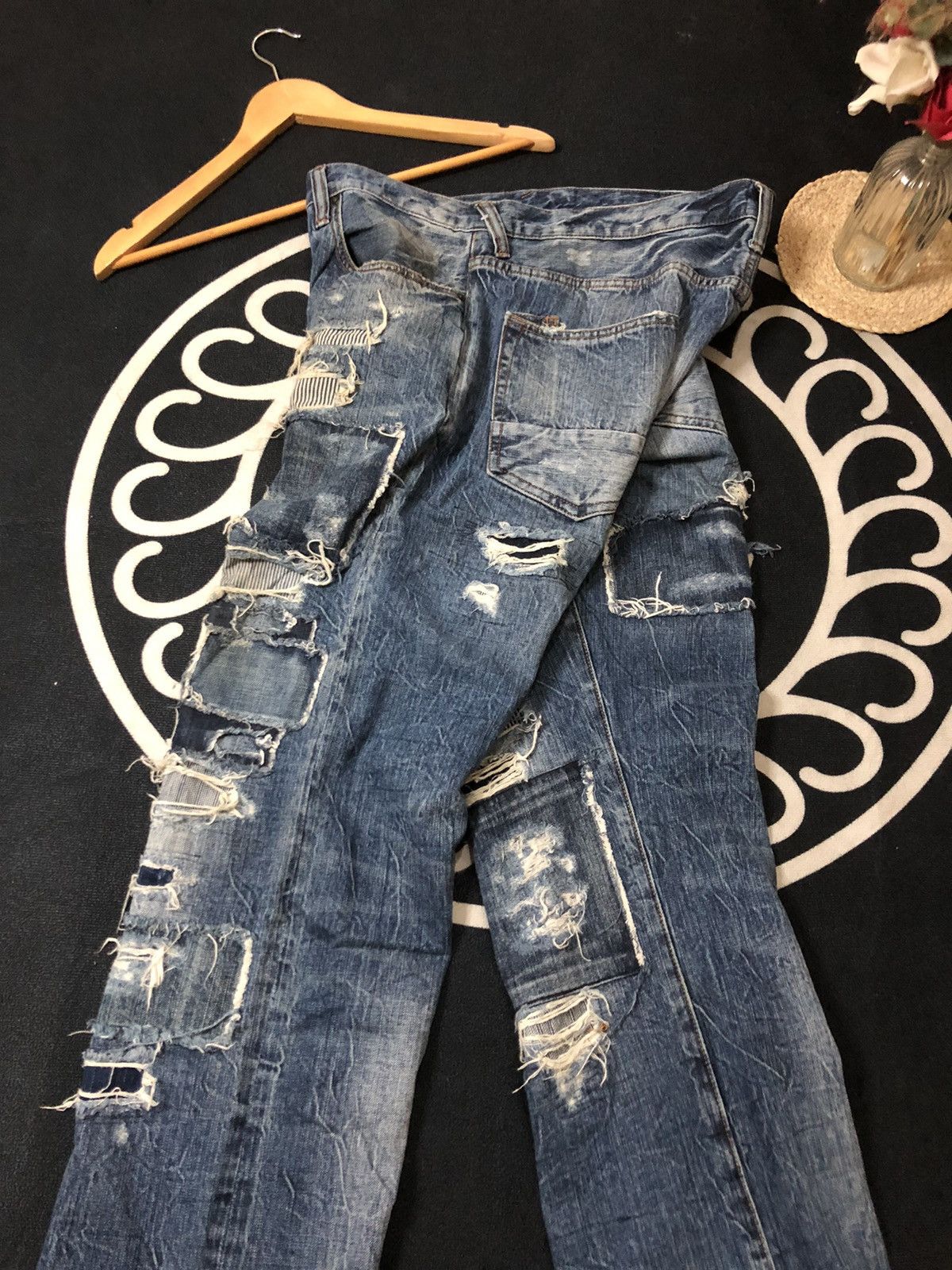 Prps CRAZY PRPS FALL ‘15 BORO PATCHWORK DISTRESSED DENIM Size US 38 / EU 54 - 5 Thumbnail
