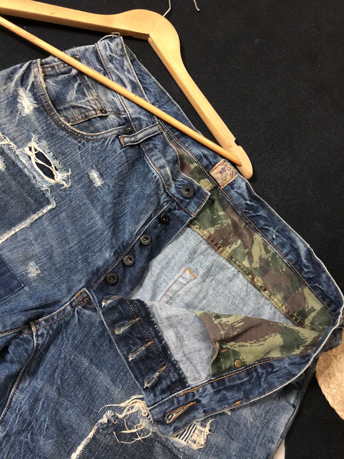 Prps CRAZY PRPS FALL ‘15 BORO PATCHWORK DISTRESSED DENIM Size US 38 / EU 54 - 11 Thumbnail