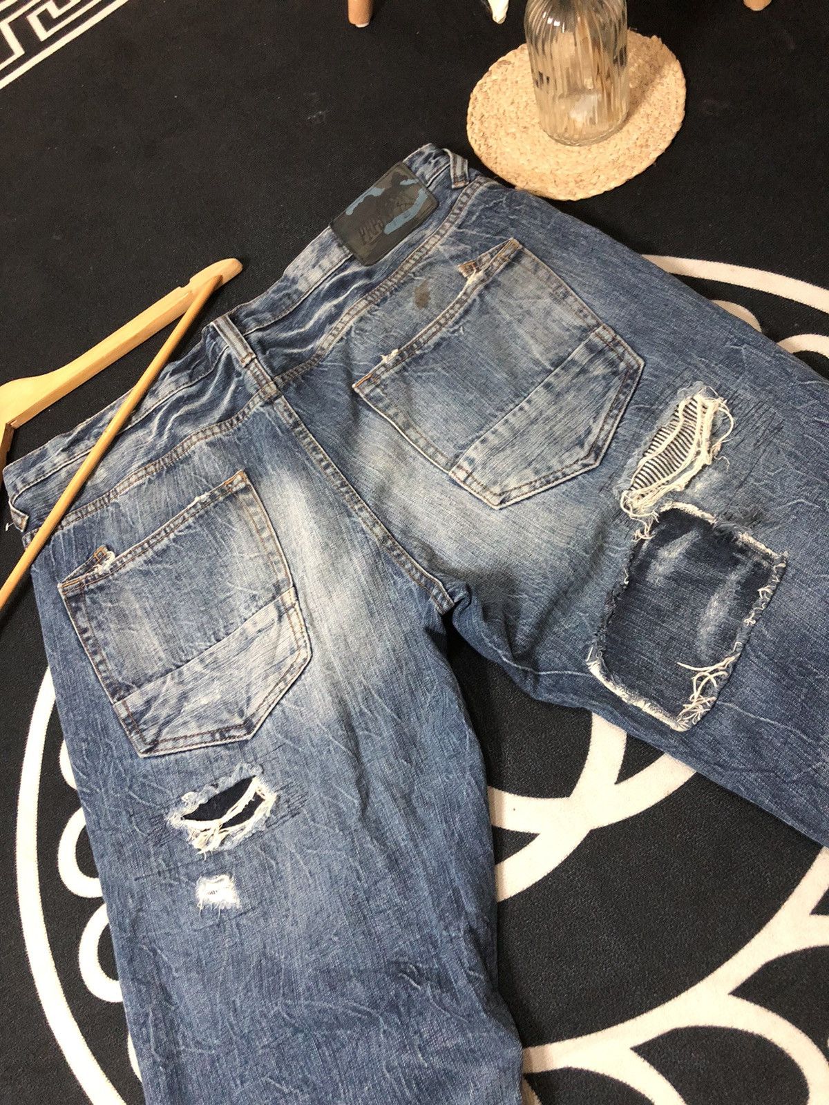 Prps CRAZY PRPS FALL ‘15 BORO PATCHWORK DISTRESSED DENIM Size US 38 / EU 54 - 18 Thumbnail