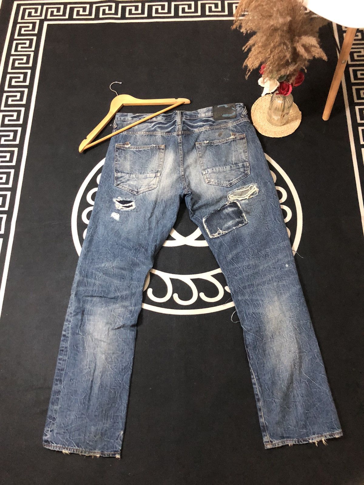 Prps CRAZY PRPS FALL ‘15 BORO PATCHWORK DISTRESSED DENIM Size US 38 / EU 54 - 17 Thumbnail