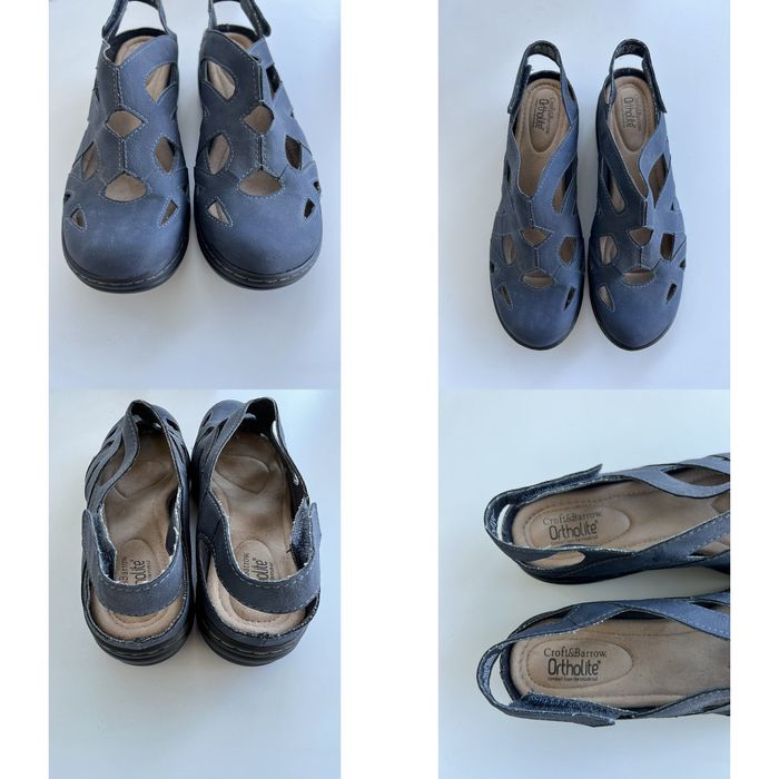 Croft & Barrow Croft & Barrow Ortholite Slingback Shoes Blue Cutouts ...