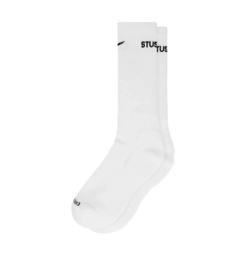 Pre-owned Nike X Stussy Stüssy X Nike Crew Socks White • Xl