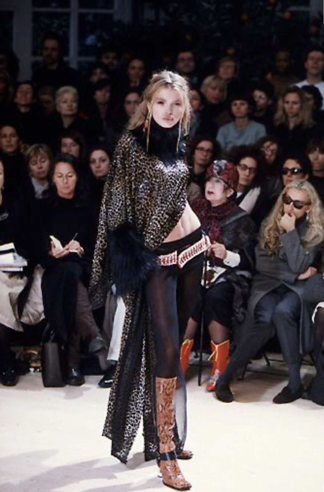 Dolce & Gabbana × Genuine Leather 🐍 Dolce & Gabbana FW1999 archive runway python leather boots Size US 7 / IT 37 - 2 Thumbnail