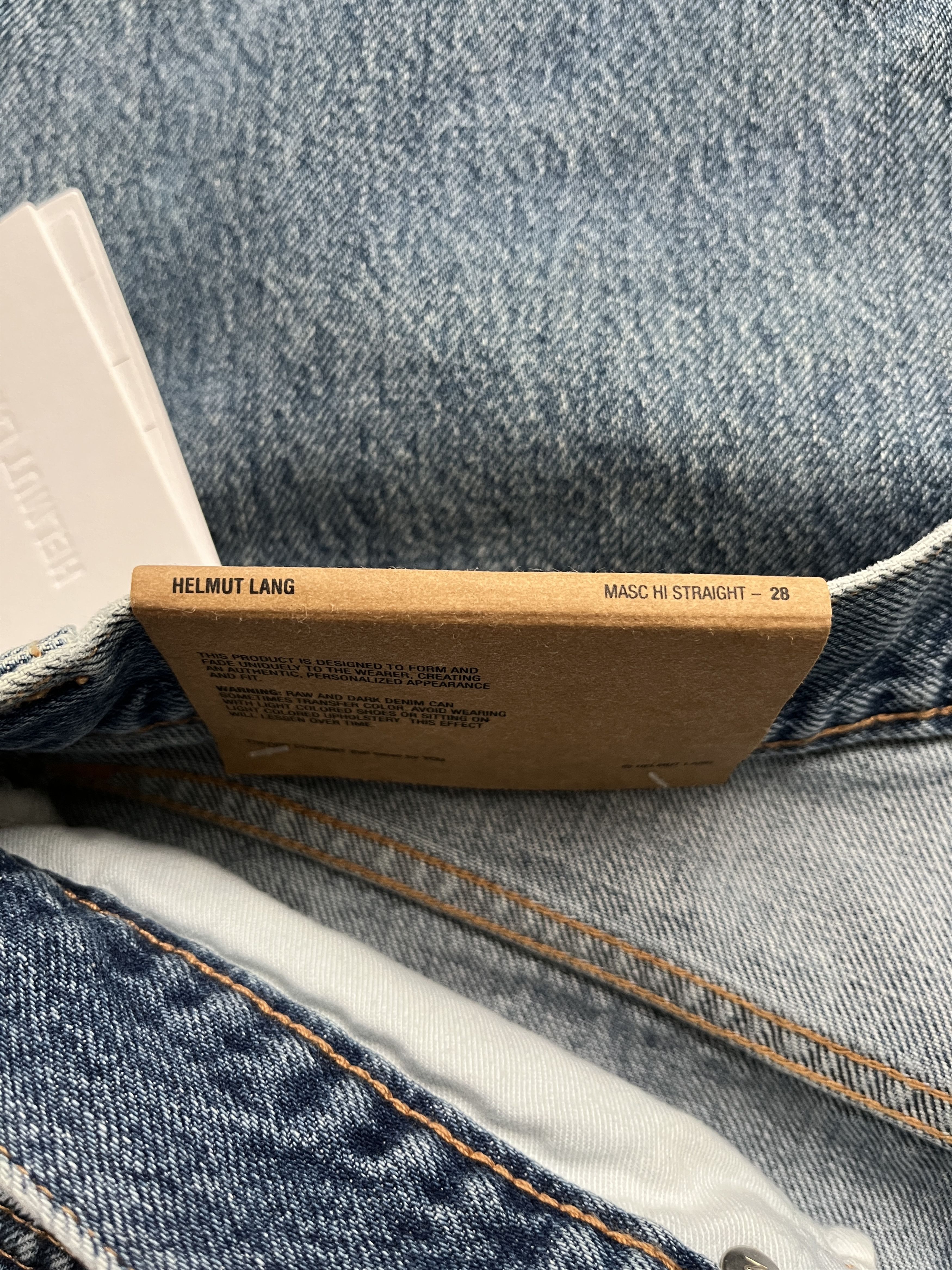 Helmut Lang ⚡️QUICK SALE⚡️Helmut Lang Blue Masc Hi Straight Jeans Size US 31 - 4 Thumbnail