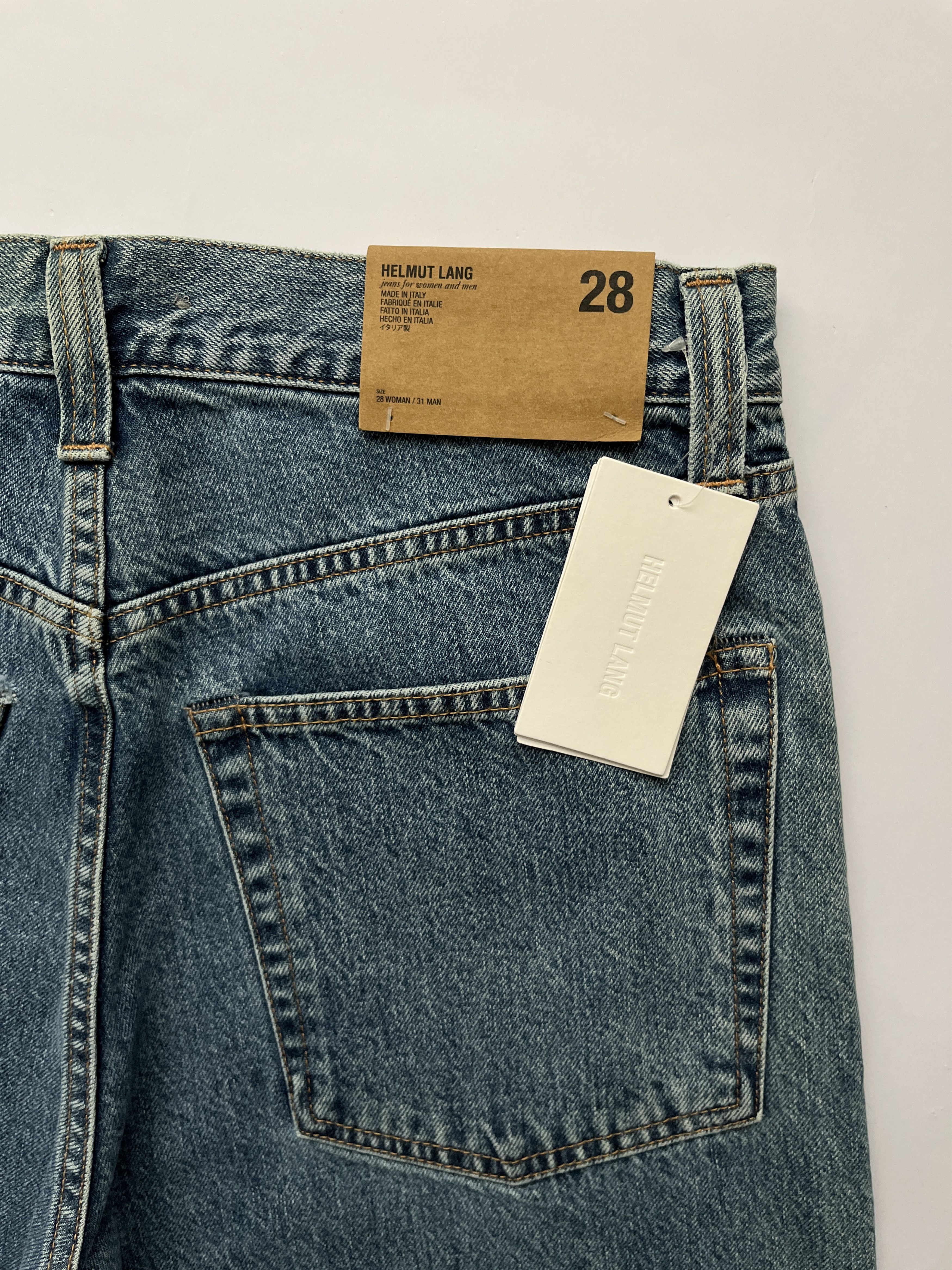 Helmut Lang ⚡️QUICK SALE⚡️Helmut Lang Blue Masc Hi Straight Jeans Size US 31 - 3 Thumbnail