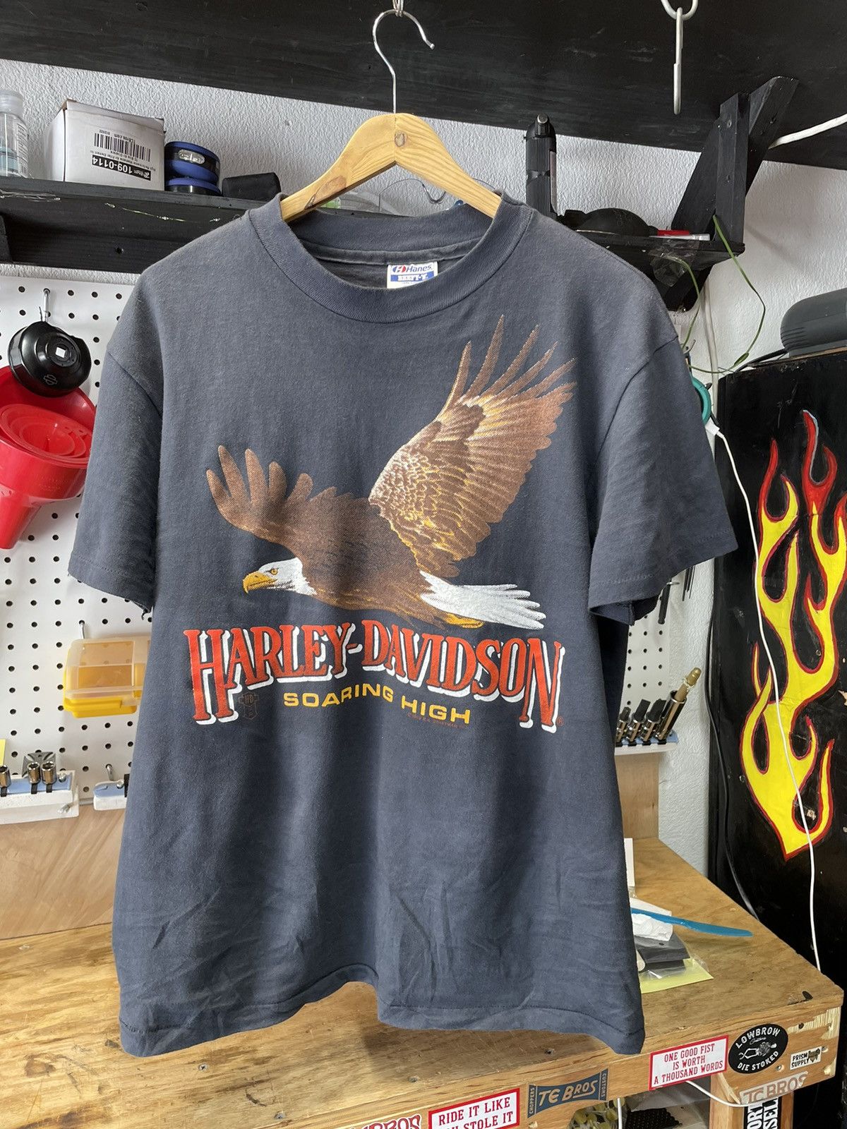 Harley Davidson Vintage 80s Harley Davidson “Soaring high” T-Shirt ...