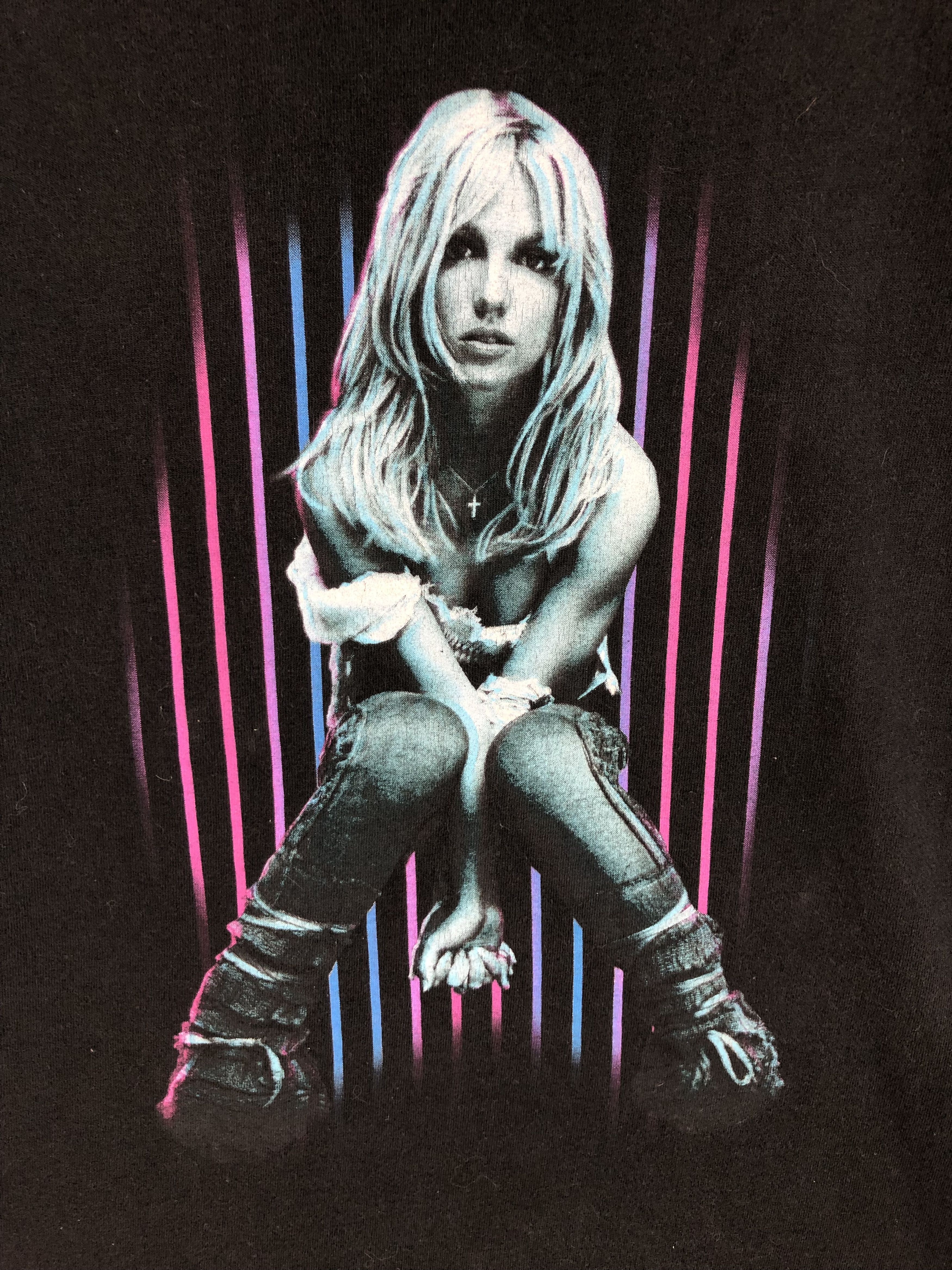 Band Tees VINTAGE 2002 BRITNEY SPEARS TOUR TEE Size US S / EU 44-46 / 1 - 3 Thumbnail