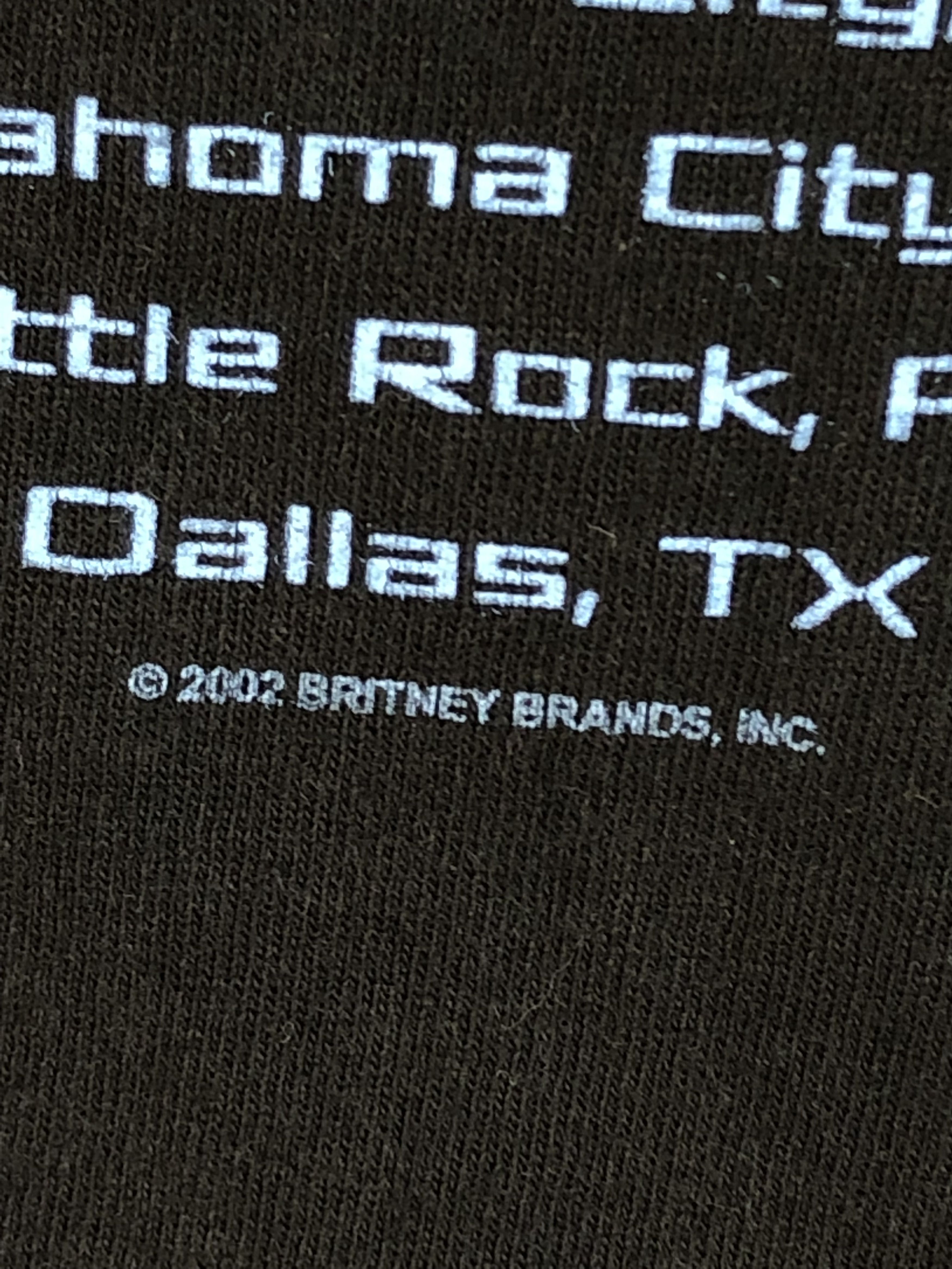 Band Tees VINTAGE 2002 BRITNEY SPEARS TOUR TEE Size US S / EU 44-46 / 1 - 7 Thumbnail