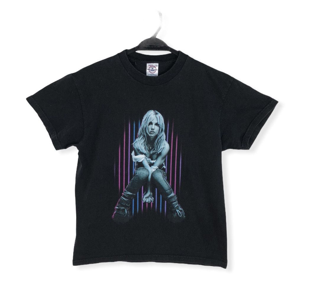 image of Band Tees x Delta Vintage 2002 Britney Spears Tour Tee in Black, Men's (Size Small)