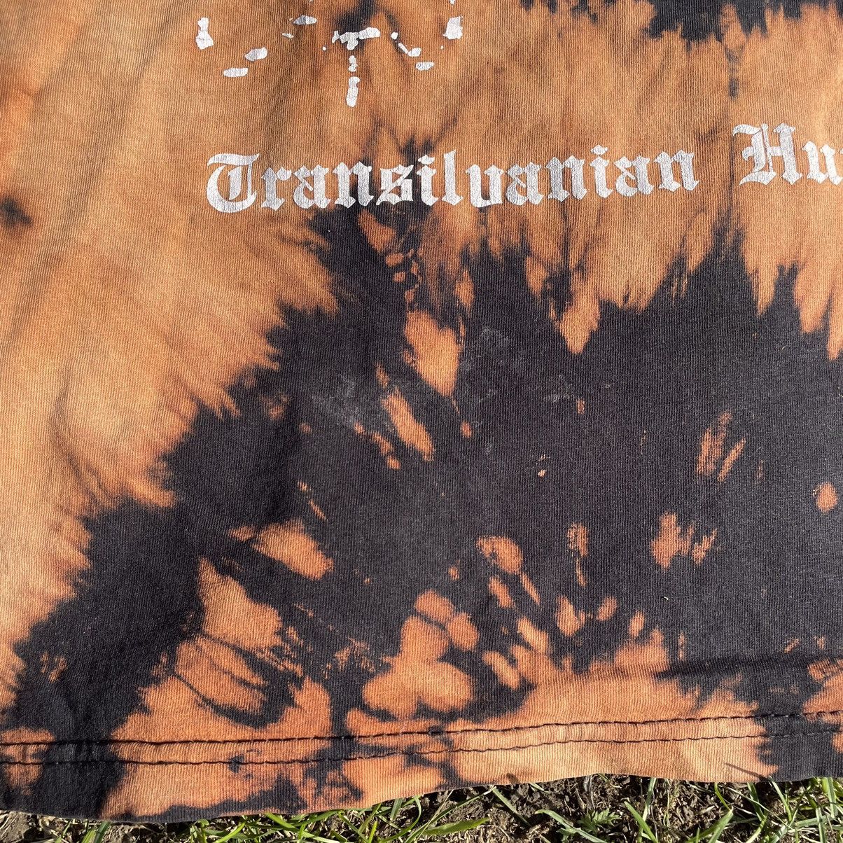 Vintage Vintage Y2K Thrashed Graphic Tee Dark Horror Streetwear L Size US L / EU 52-54 / 3 - 5 Thumbnail