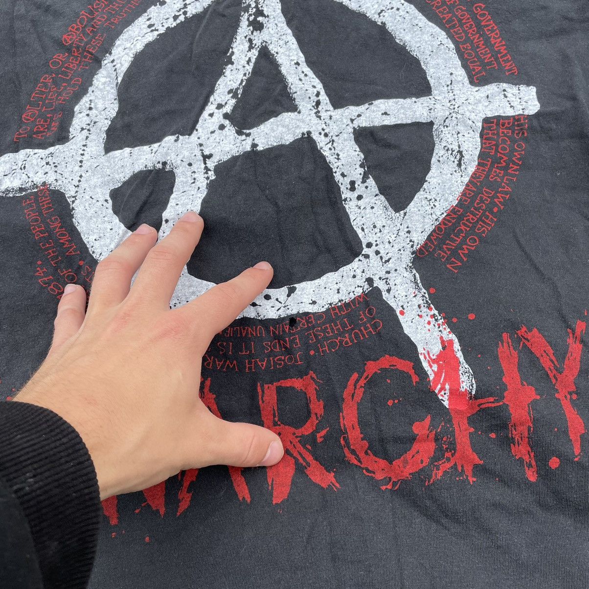 Vintage Vintage Y2K Anarchy Graphic Tee Punk Streetwear Thrashed L Size US L / EU 52-54 / 3 - 5 Thumbnail
