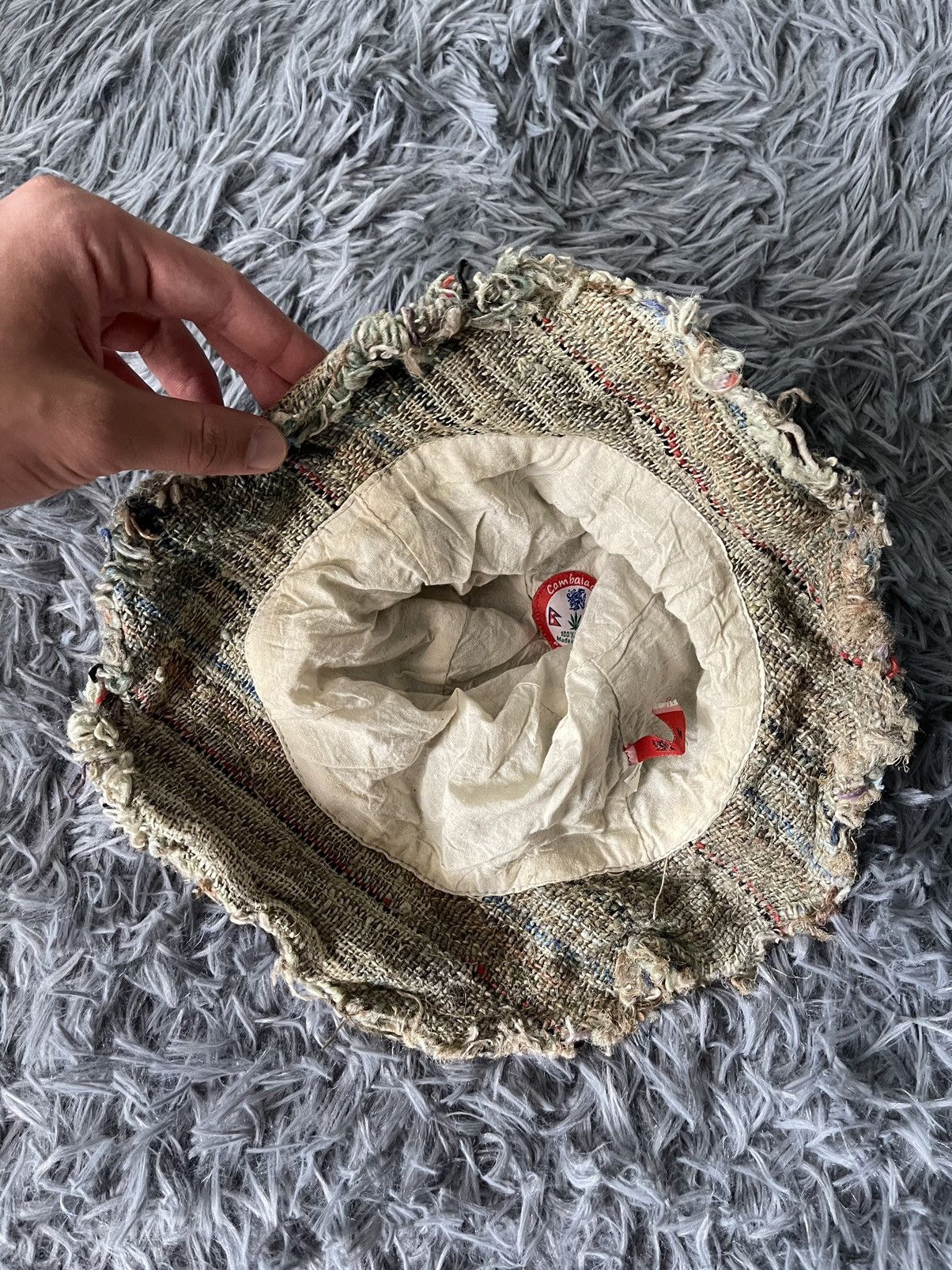 Japanese Brand × Vintage 90s vintage Japanese style 100% hemp made bucket hat Size 32 - 5 Thumbnail