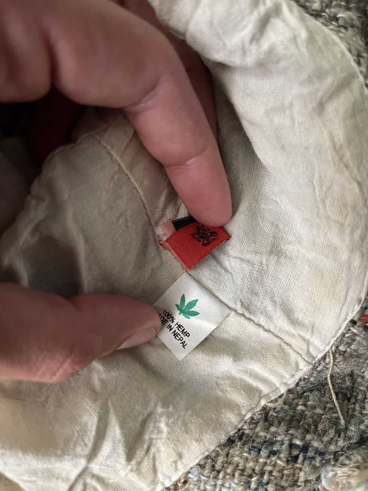 Japanese Brand × Vintage 90s vintage Japanese style 100% hemp made bucket hat Size 32 - 7 Thumbnail