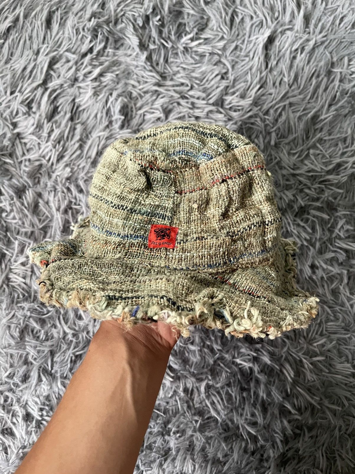 Japanese Brand × Vintage 90s vintage Japanese style 100% hemp made bucket hat Size 32 - 1 Thumbnail