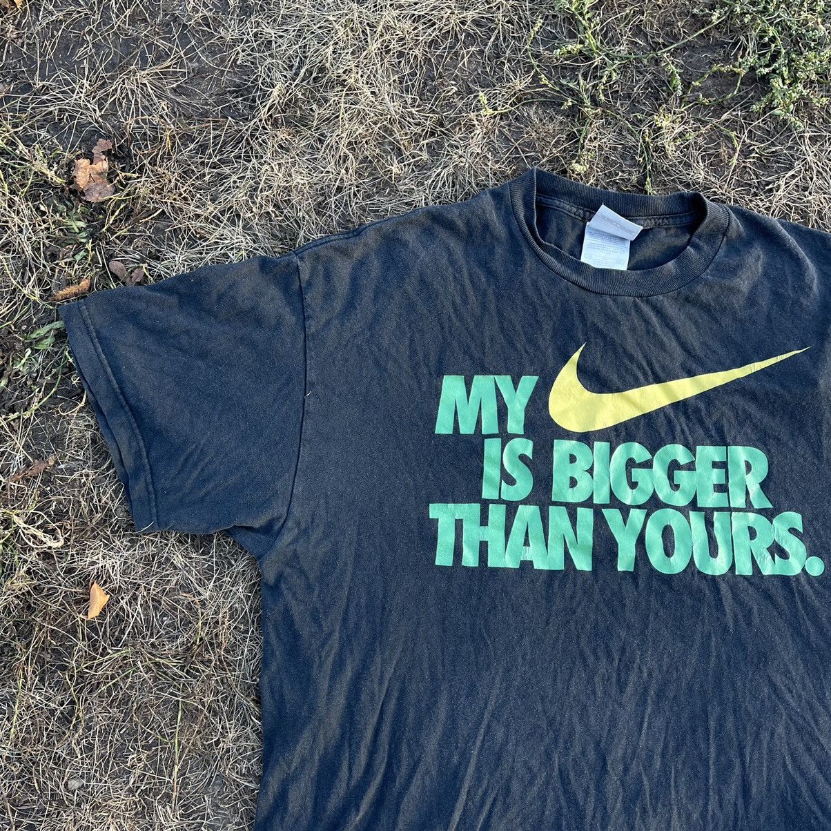 Vintage Vintage Y2K “ My P🗯nis Swoosh Bigger Yours Nike “ Humor Tee Size US XL / EU 56 / 4 - 3 Thumbnail
