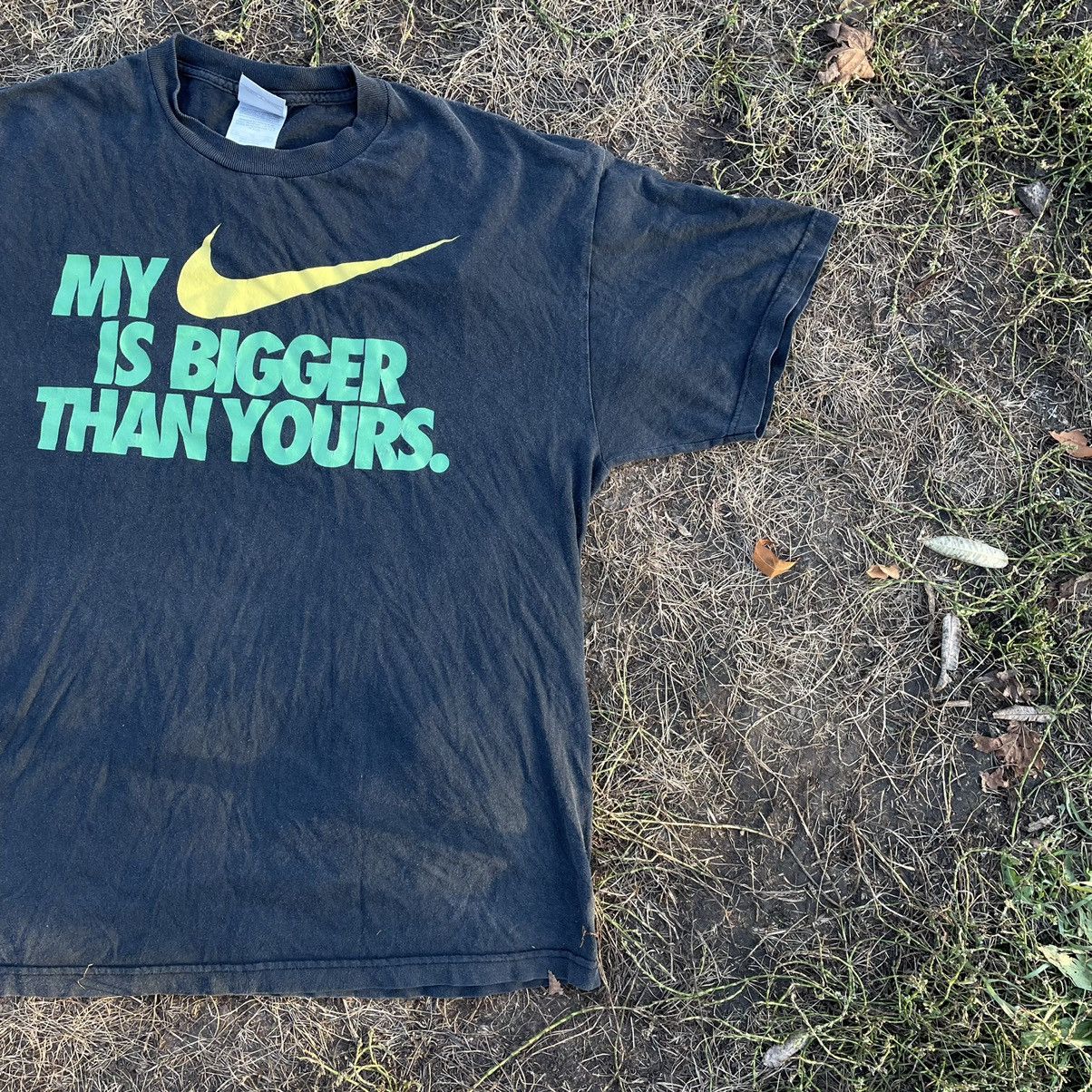 Vintage Vintage Y2K “ My P🗯nis Swoosh Bigger Yours Nike “ Humor Tee Size US XL / EU 56 / 4 - 2 Thumbnail