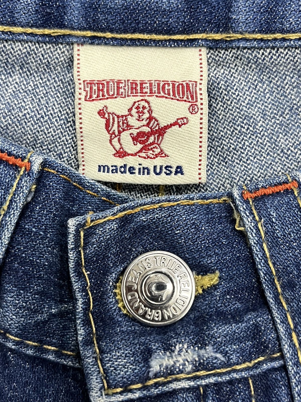 True Religion 🔥TRUE RELIGION Distressed Denim Flare 90's Made In USA Size US 32 / EU 48 - 11 Thumbnail