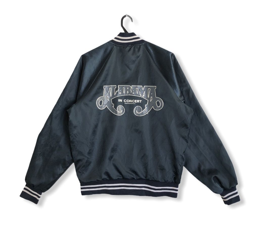 VINTAGE 1983 ALABAMA IN CONCERT SATIN BOMBER JACKET