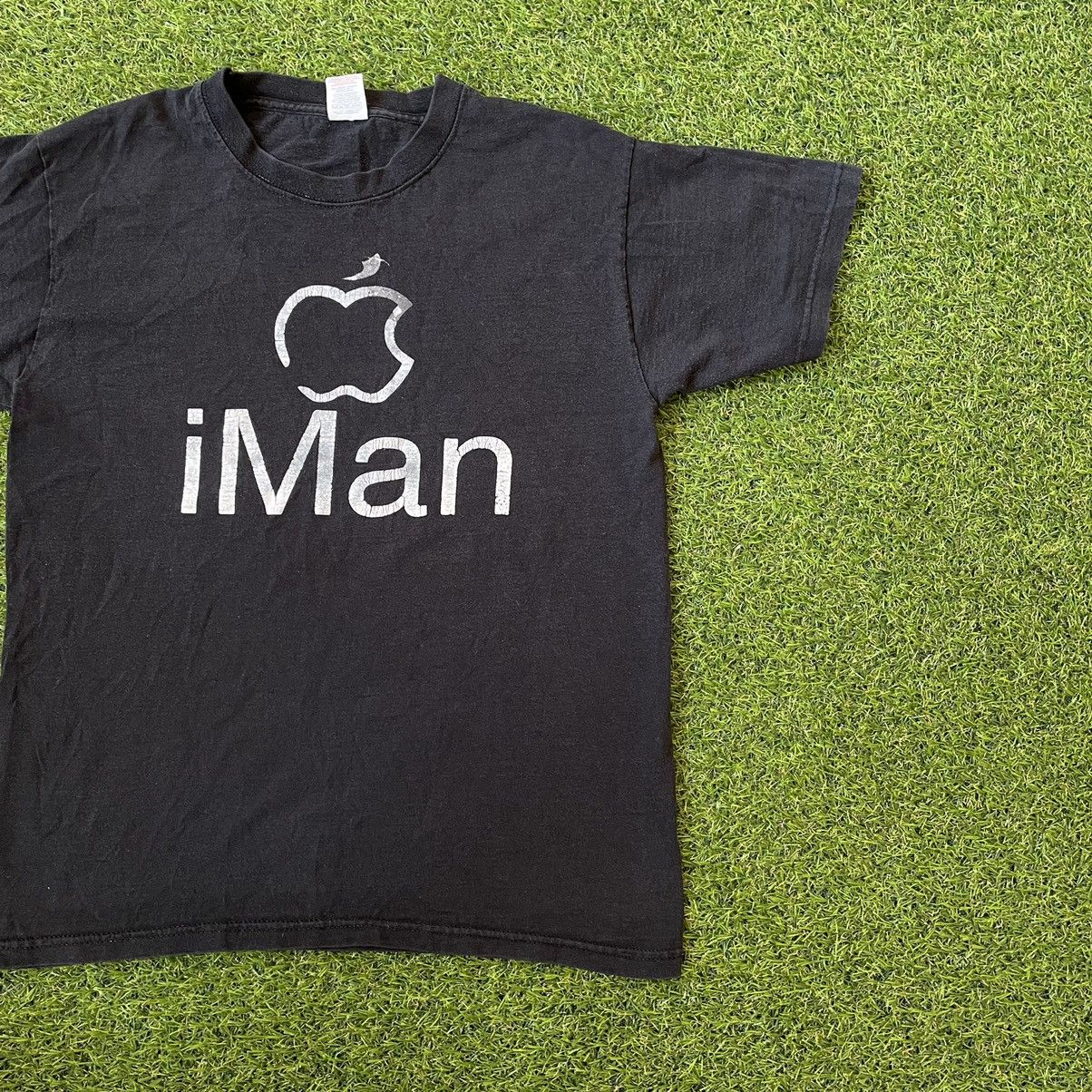 Vintage Vintage 90s Apple iMan Graphic Tee Hypebeast Streetwear L Size US L / EU 52-54 / 3 - 2 Thumbnail